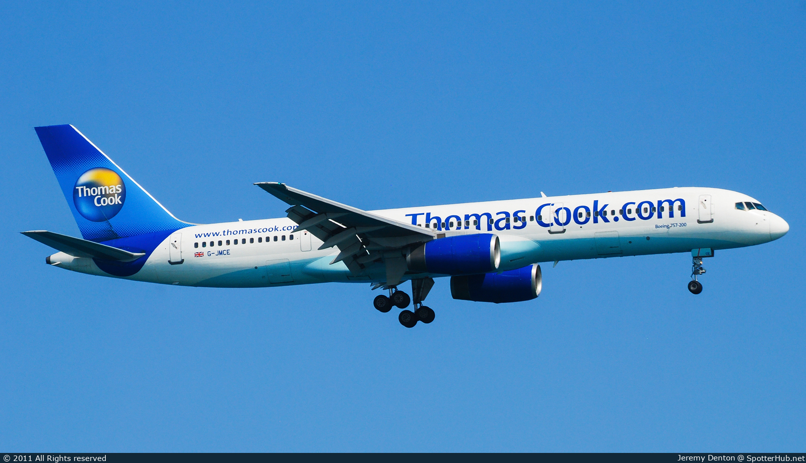 Photo of G-JMCE - Boeing 757-25F operated by Thomas Cook Airlines