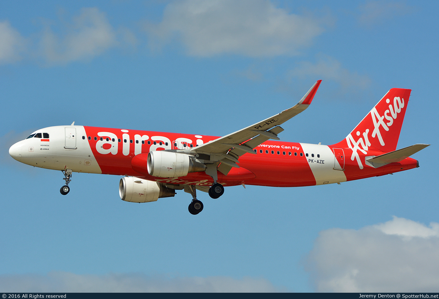 Photo of PK-AZE - Airbus A320-216 operated by Indonesia AirAsia