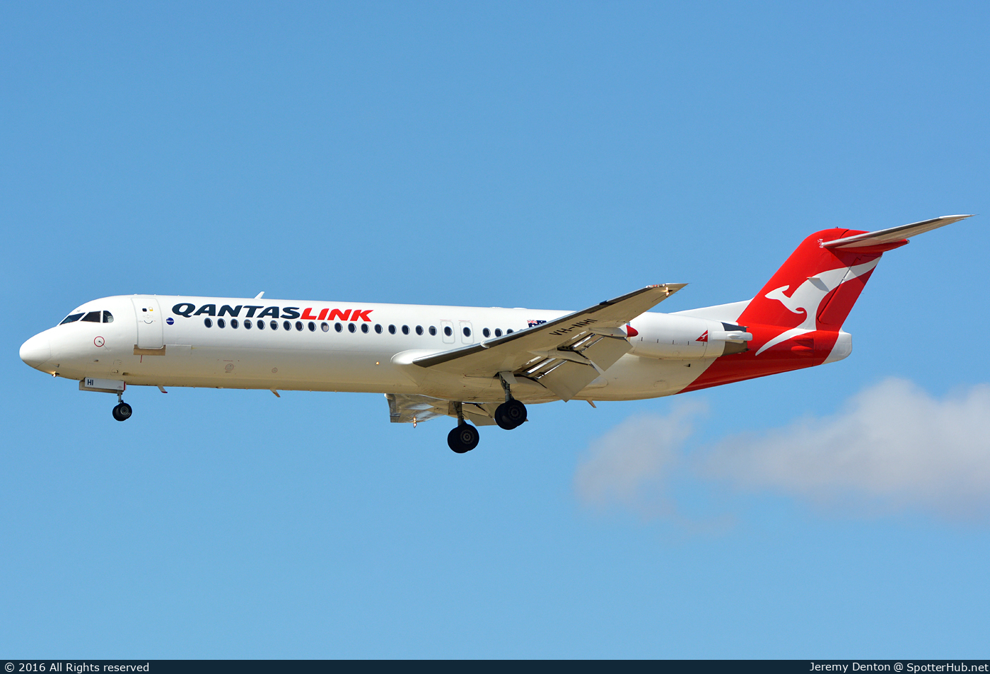Photo of VH-NHI - Fokker 100 operated by QantasLink (opb Network Aviation)