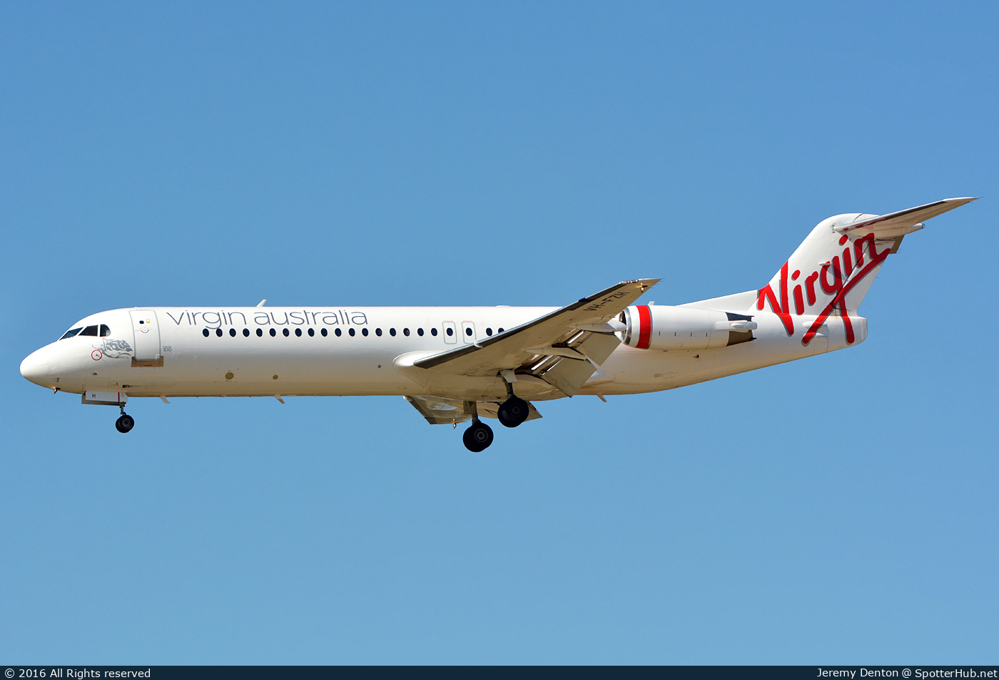 Photo of VH-FZH - Fokker 100 operated by Virgin Australia Regional Airlines