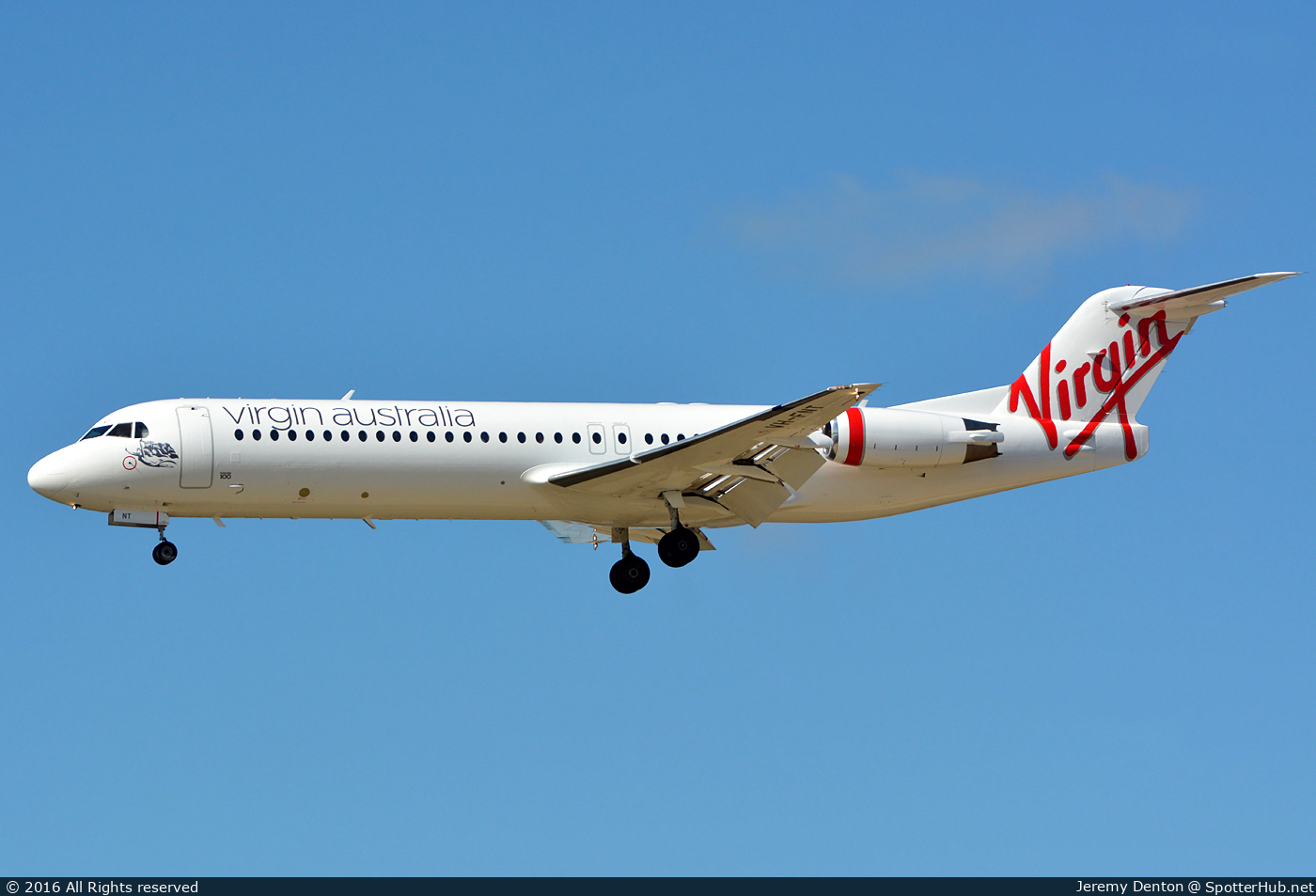 Photo of VH-FNT - Fokker 100 operated by Virgin Australia Regional Airlines