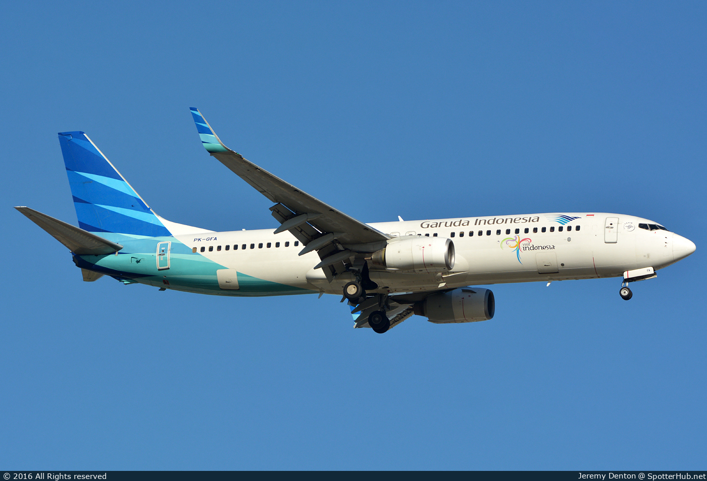 Photo of PK-GFA - Boeing 737-86N operated by Garuda Indonesia