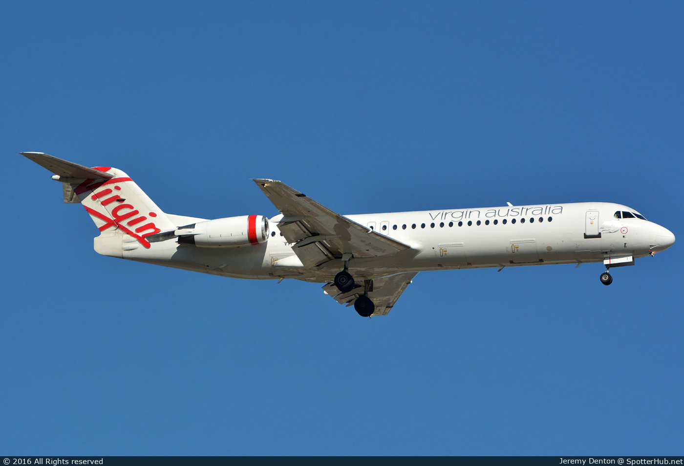Photo of VH-FZI - Fokker 100 operated by Virgin Australia Regional Airlines
