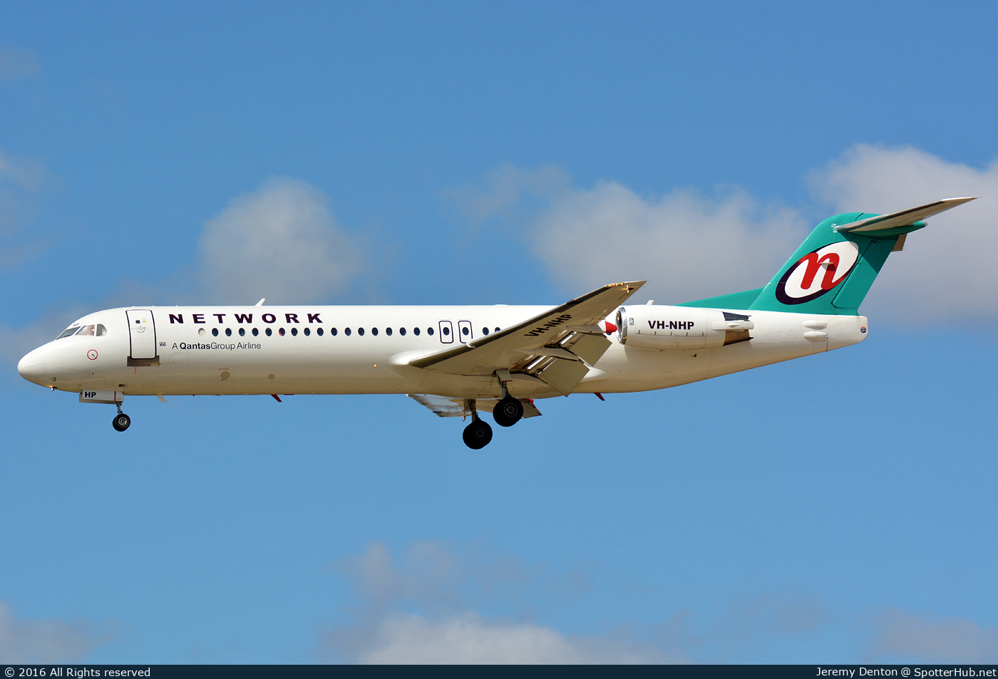 Photo of VH-NHP - Fokker 100 operated by Network Aviation