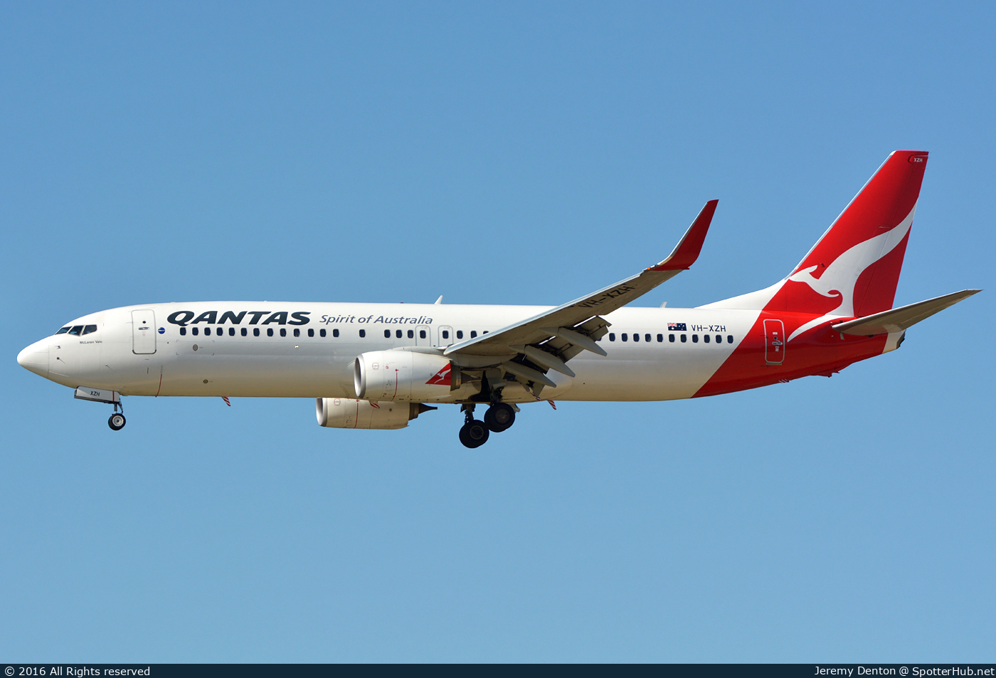 Photo of VH-XZH - Boeing 737-838 operated by Qantas
