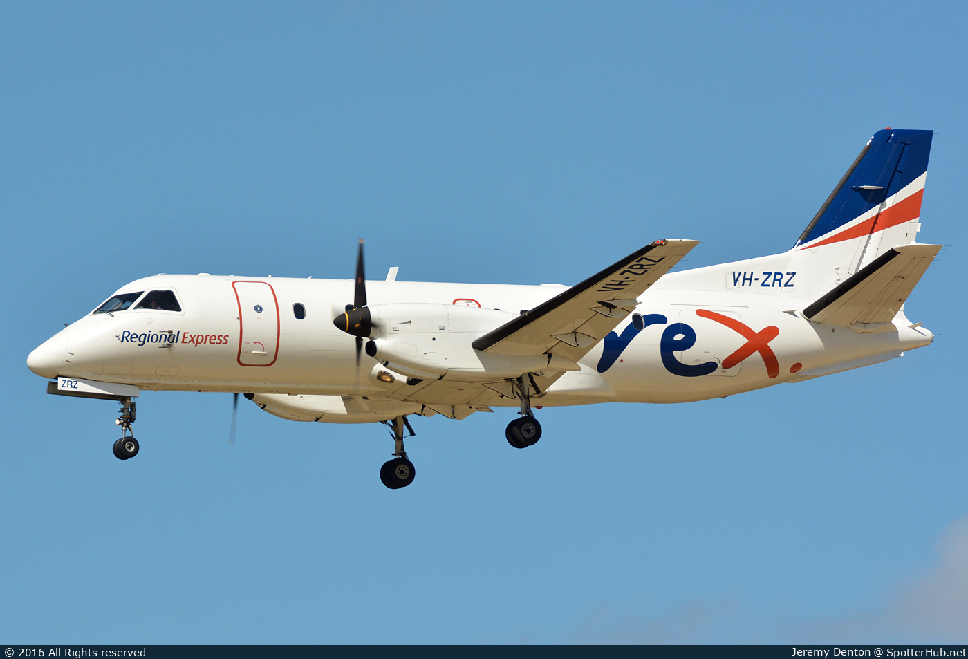 Photo of VH-ZRZ - Saab 340B+ operated by Rex Airlines