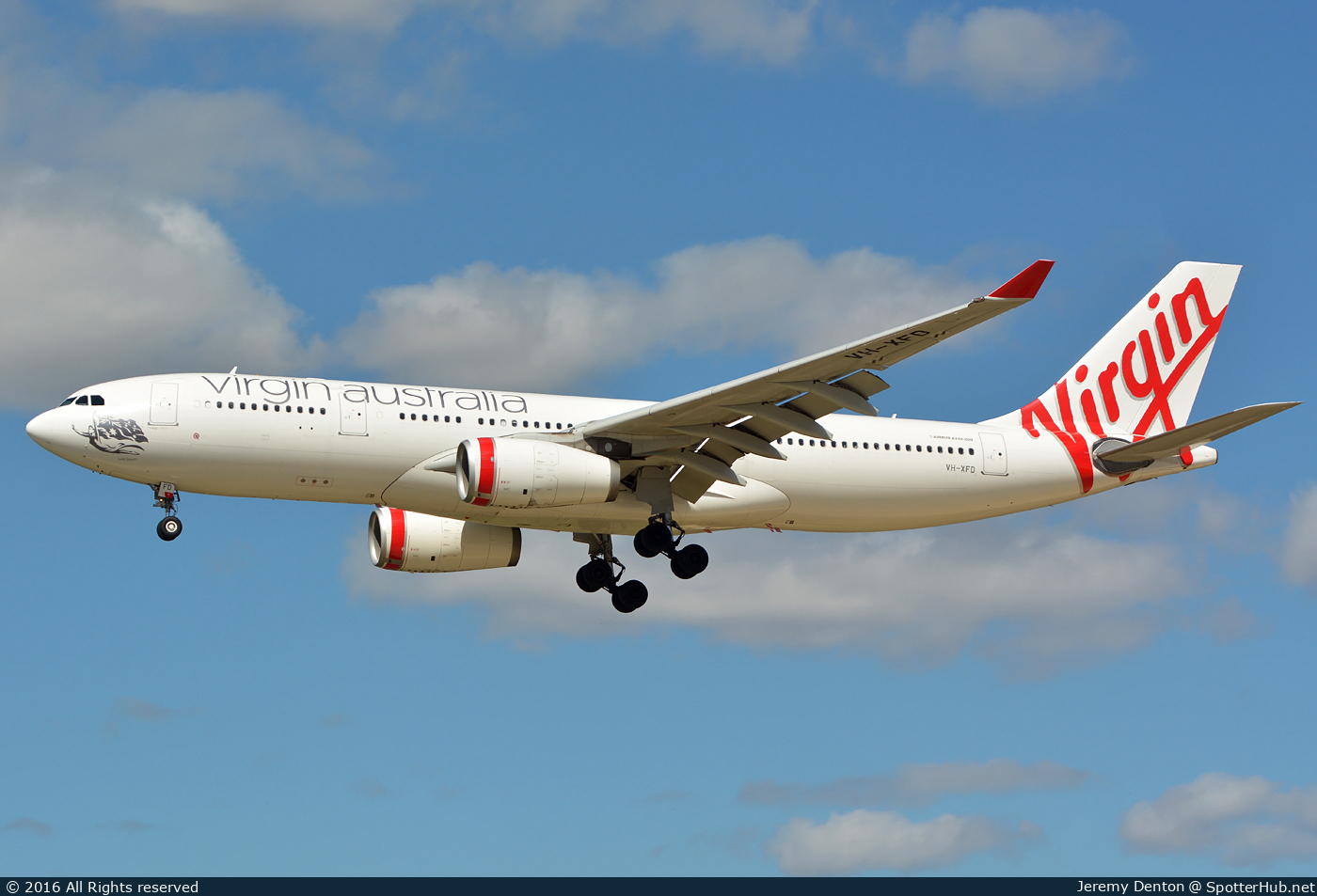 Photo of VH-XFD - Airbus A330-243 operated by Virgin Australia Airlines