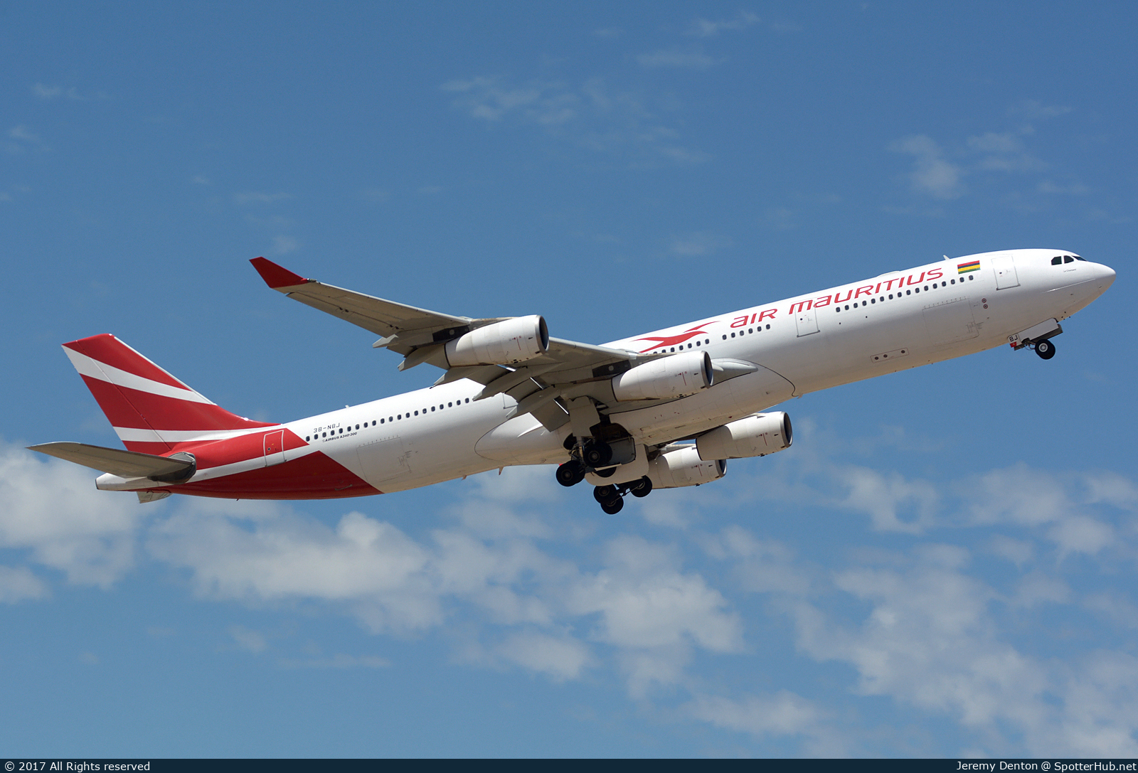 Photo of 3B-NBJ - Airbus A340-313 operated by Air Mauritius