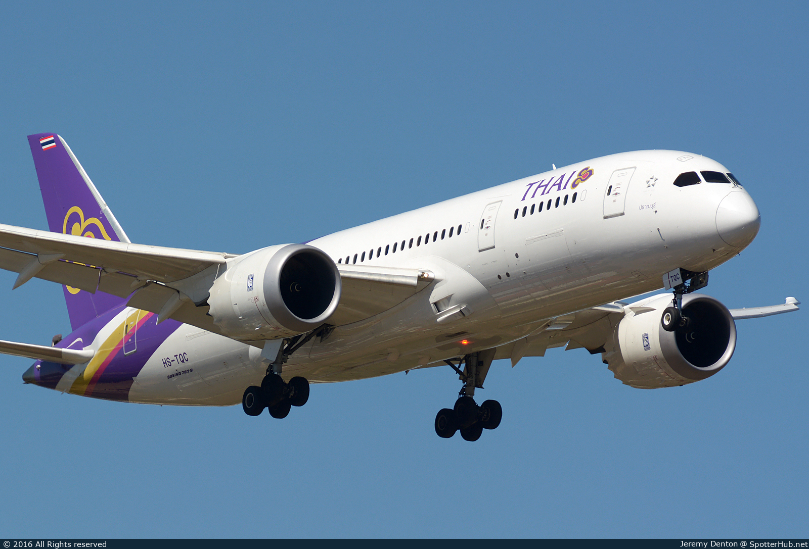 Photo of HS-TQC - Boeing 787-8 Dreamliner operated by Thai Airways International