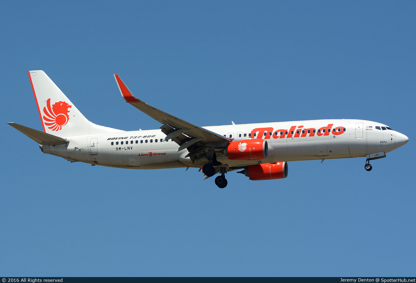 Photo of 9M-LNV - Boeing 737-8GP operated by Malindo Air