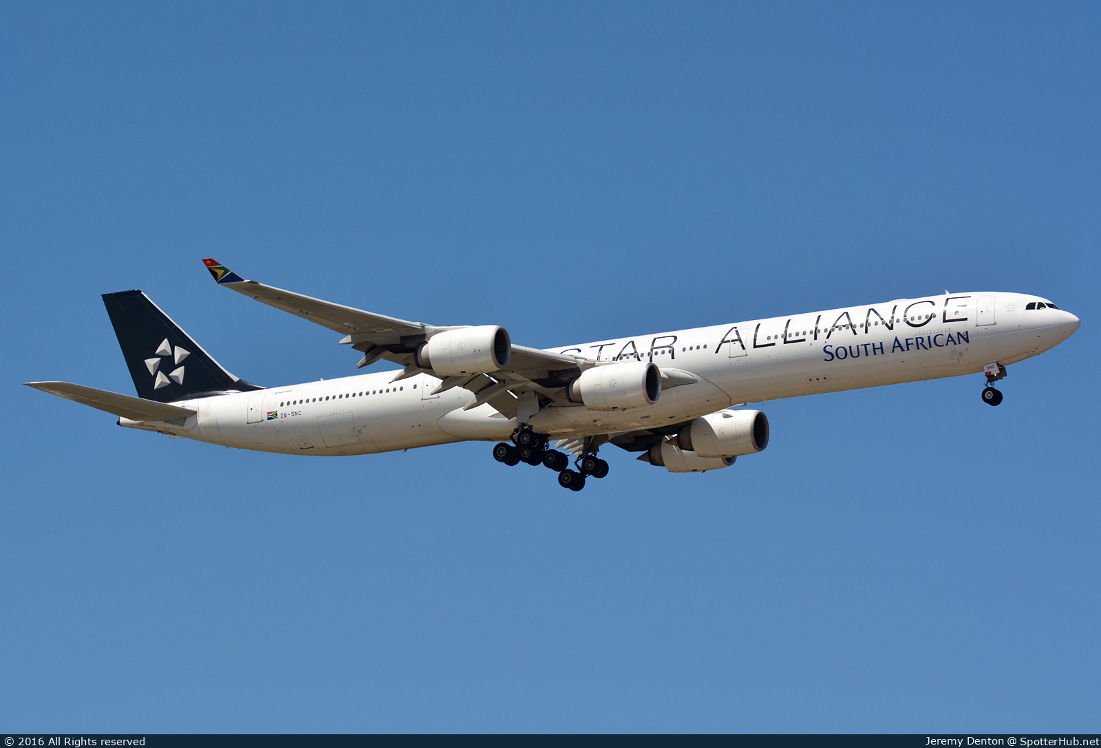 Photo of ZS-SNC - Airbus A340-642 operated by South African Airways