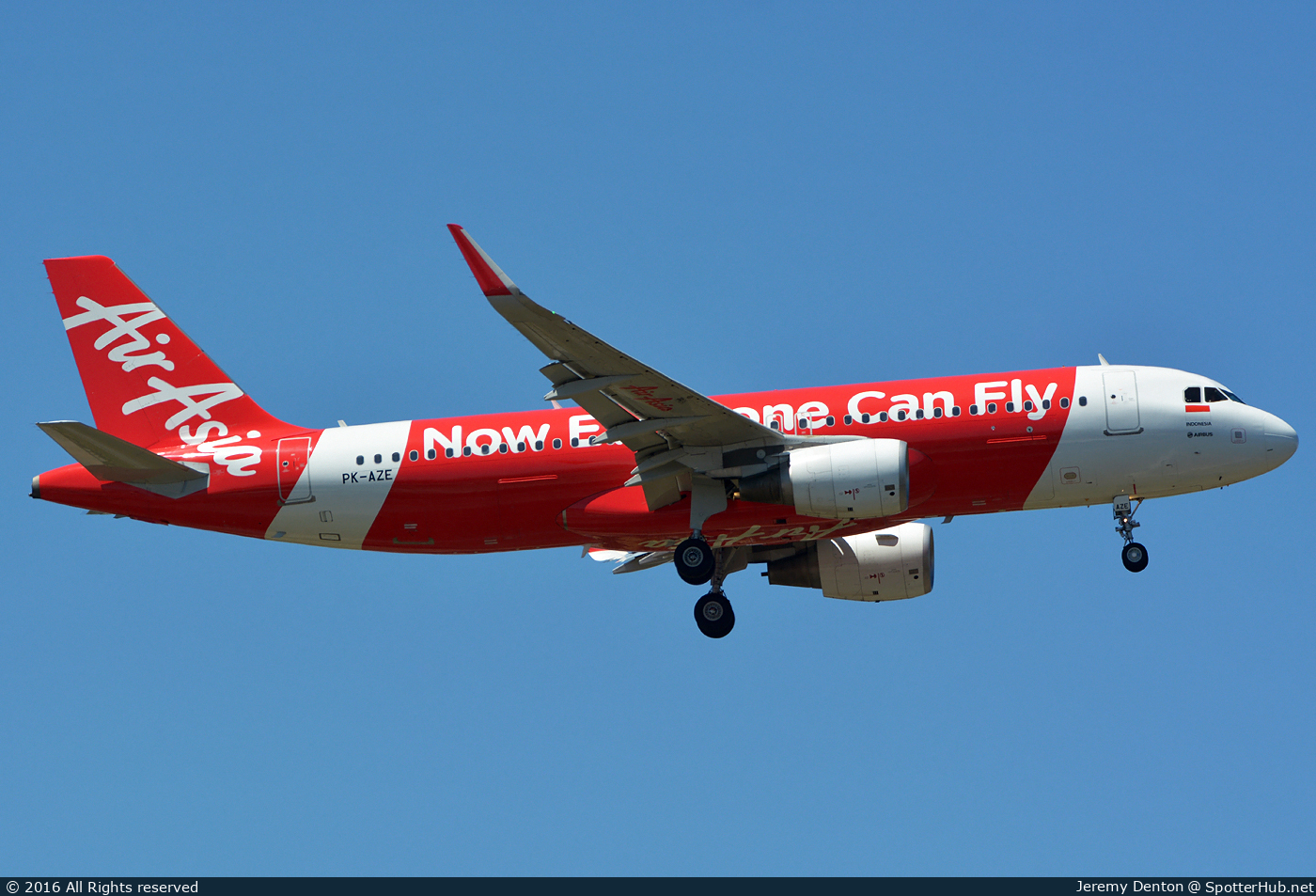 Photo of PK-AZE - Airbus A320-216 operated by Indonesia AirAsia