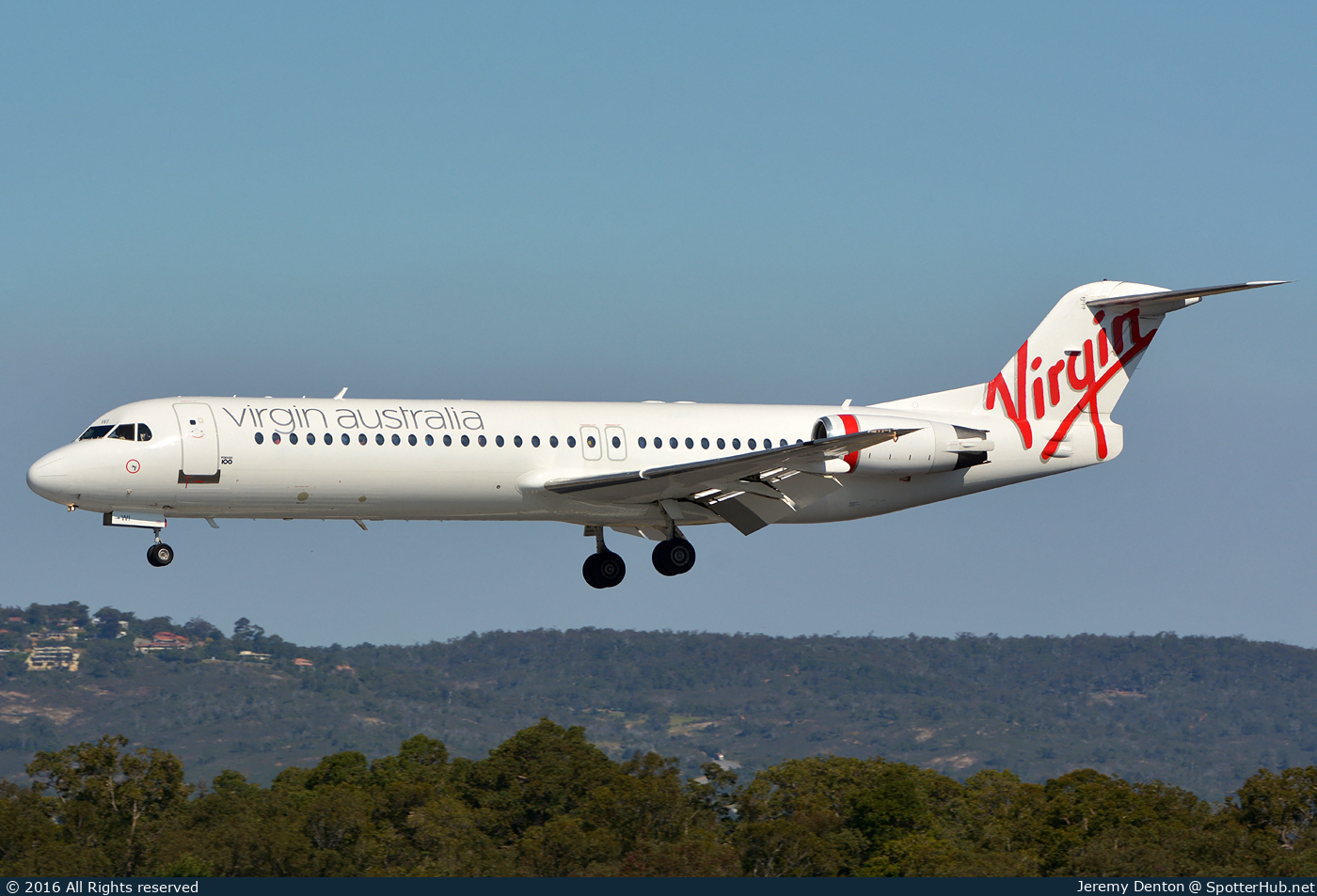 Photo of VH-FWI - Fokker 100 operated by Virgin Australia Regional Airlines