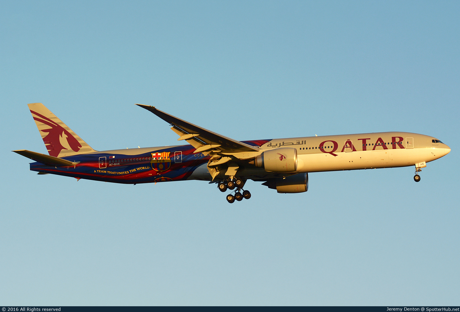 Photo of A7-BAE - Boeing 777-3DZ(ER) operated by Qatar Airways