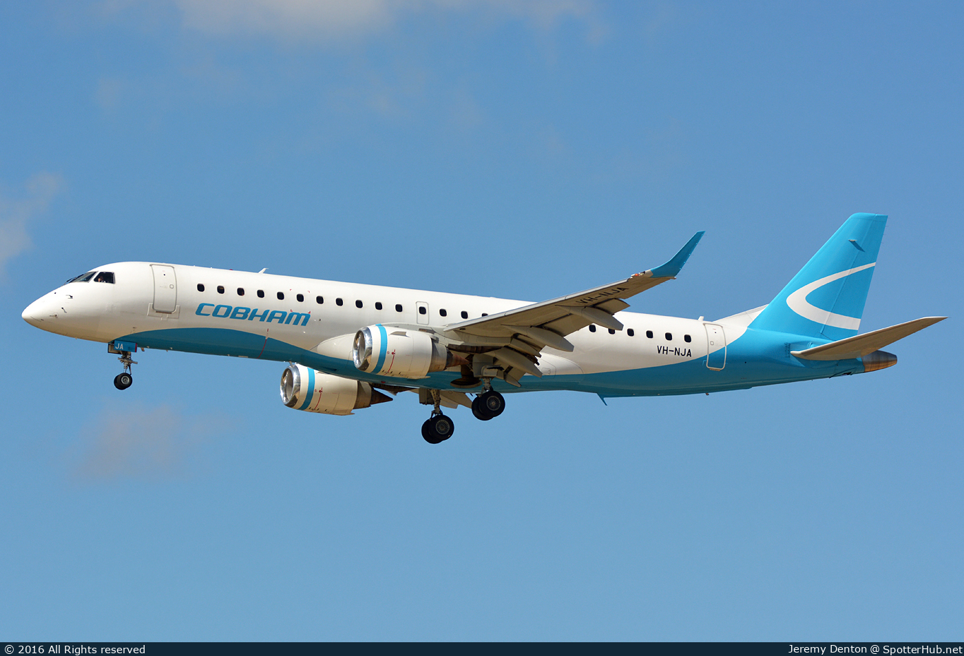 Photo of VH-NJA - Embraer ERJ-190LR operated by Cobham Aviation (opb National Jet Express)