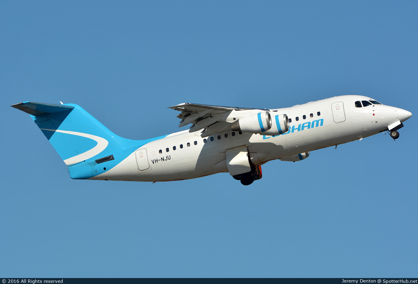 Photo of VH-NJU - British Aerospace Avro RJ85 operated by Cobham Aviation (opb National Jet Express)