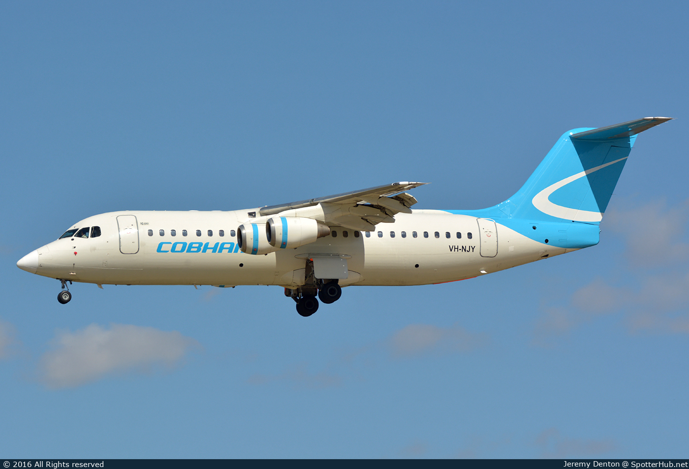Photo of VH-NJY - British Aerospace Avro RJ100 operated by Cobham Aviation (opb National Jet Express)