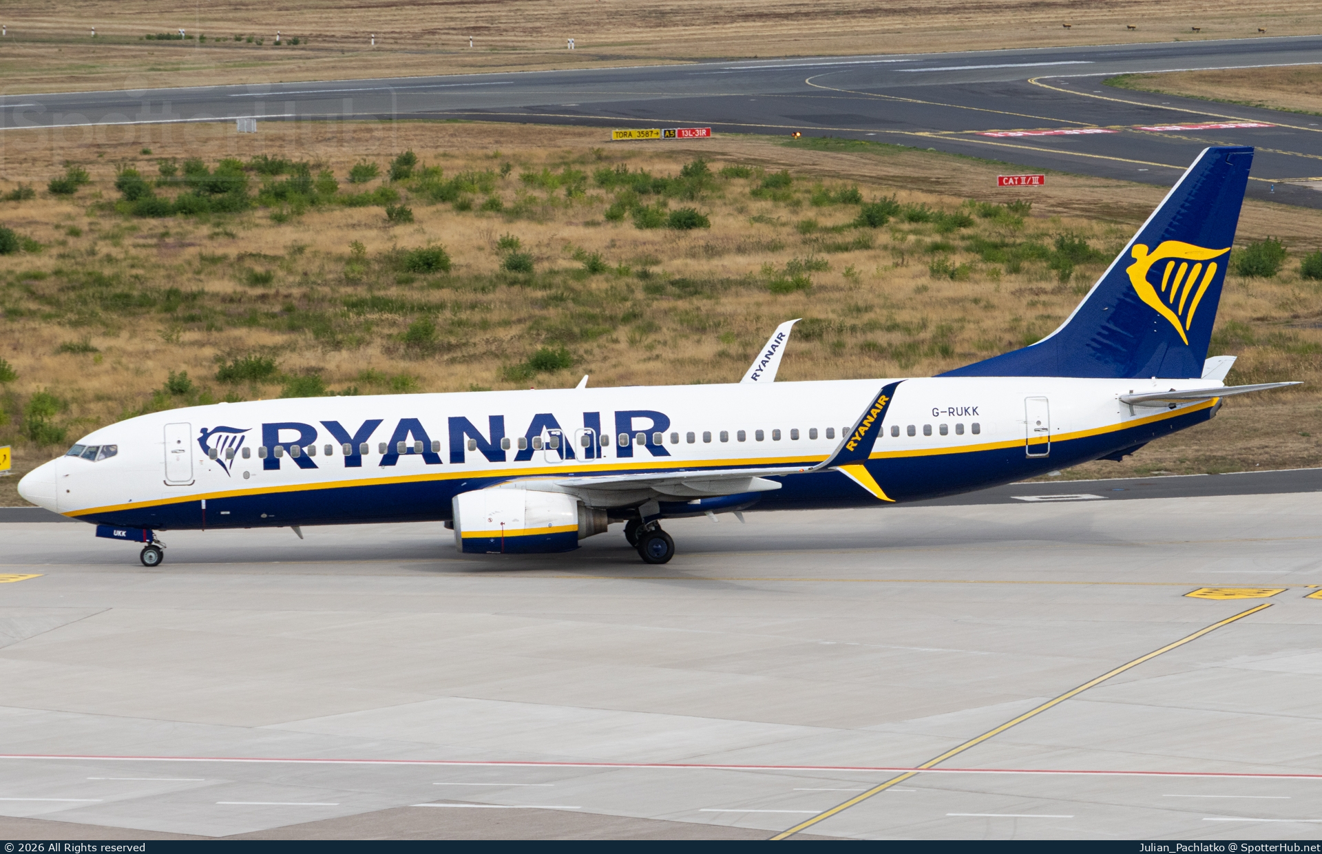 Photo of G-RUKK - Boeing 737-8AS operated by Ryanair UK
