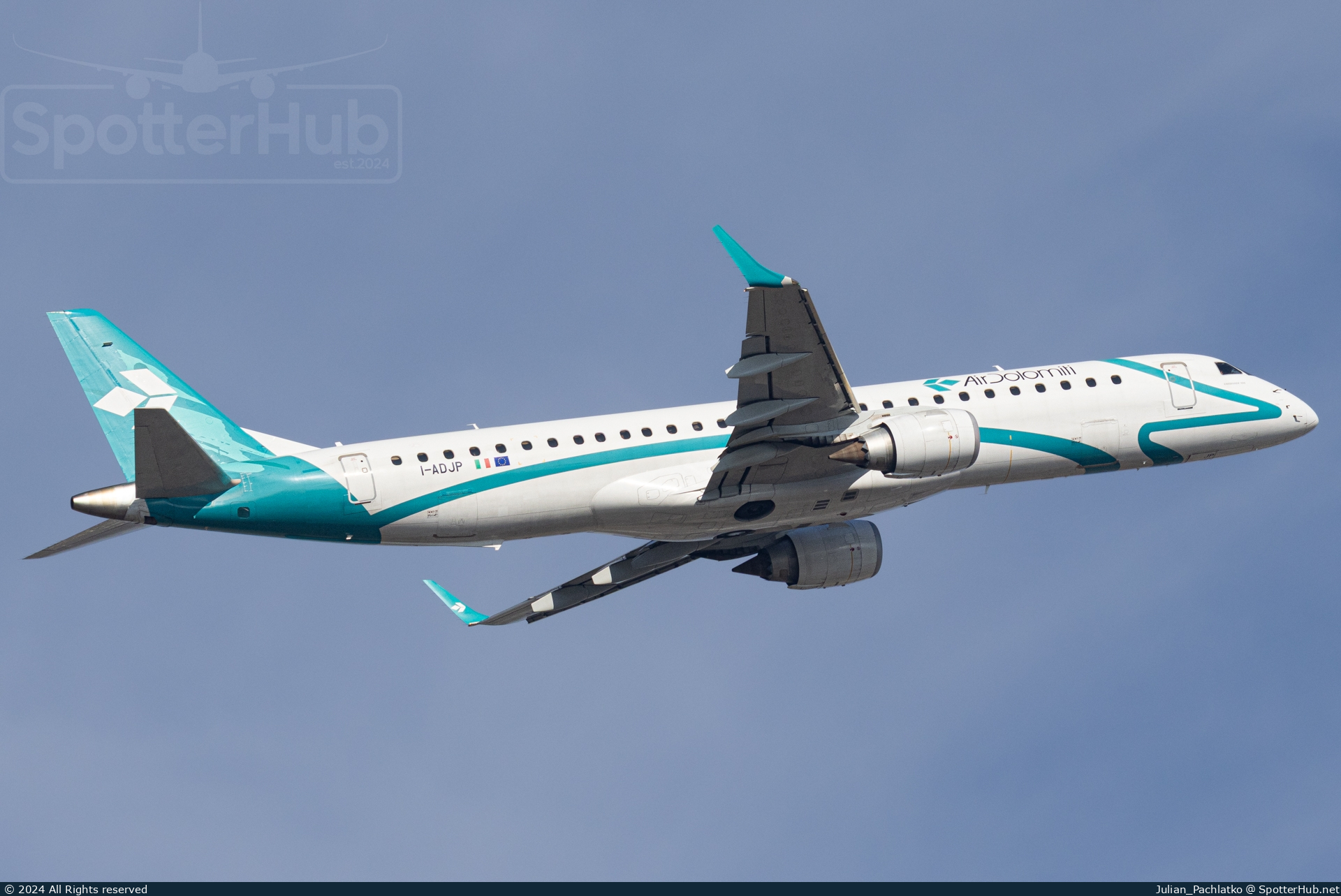 Photo of I-ADJP - Embraer ERJ-195LR operated by Air Dolomiti
