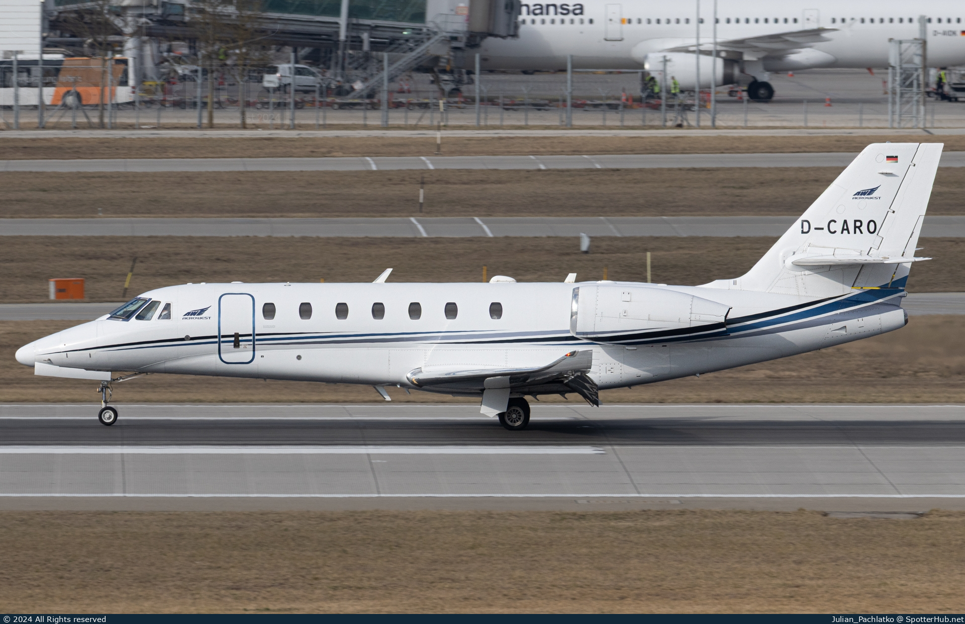 Photo of D-CARO - Cessna 680 Citation Sovereign+ operated by Aerowest