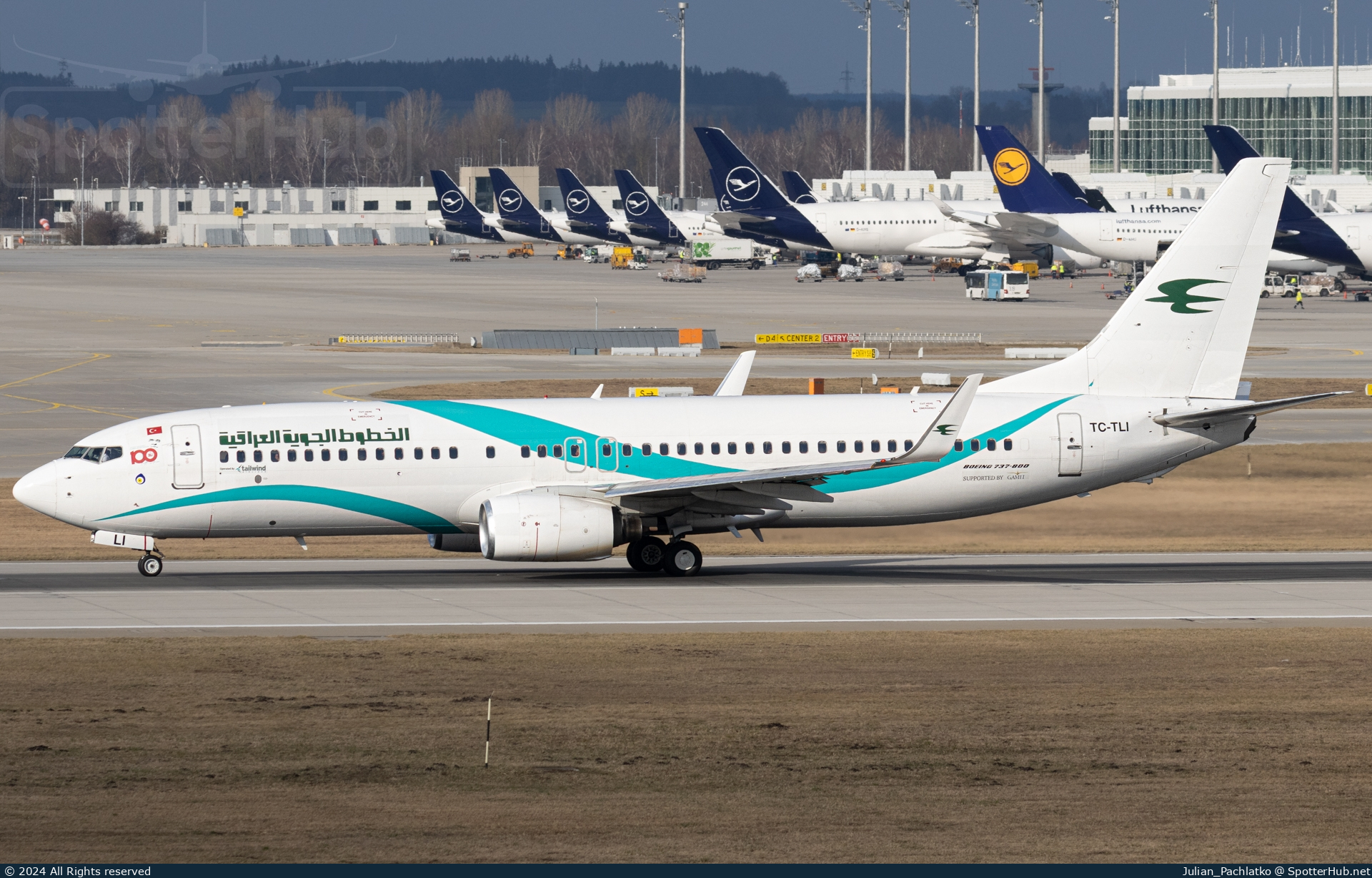 Photo of TC-TLI - Boeing 737-8FZ operated by Iraqi Airways (opb Tailwind Airlines)