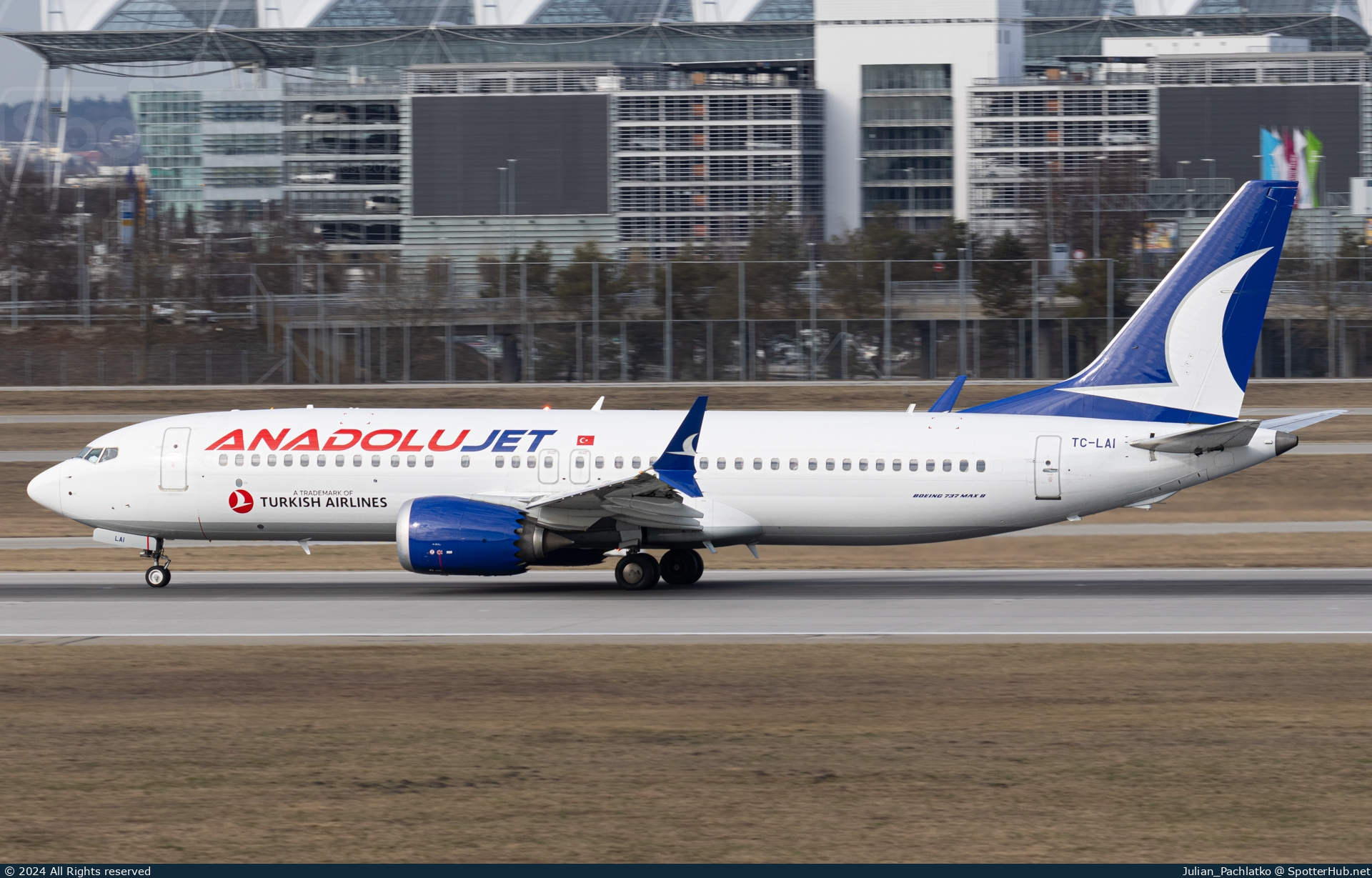 Photo of TC-LAI - Boeing 737 MAX 8 operated by AnadoluJet