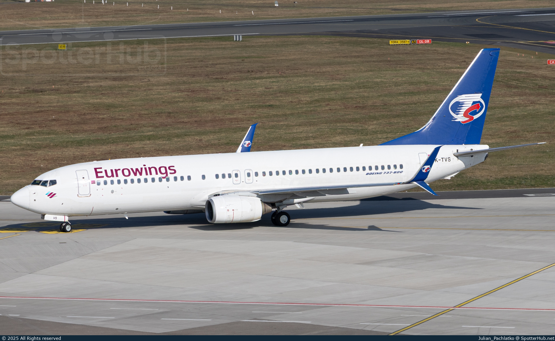Photo of OK-TVS - Boeing 737-86N operated by Eurowings (opb SmartWings)