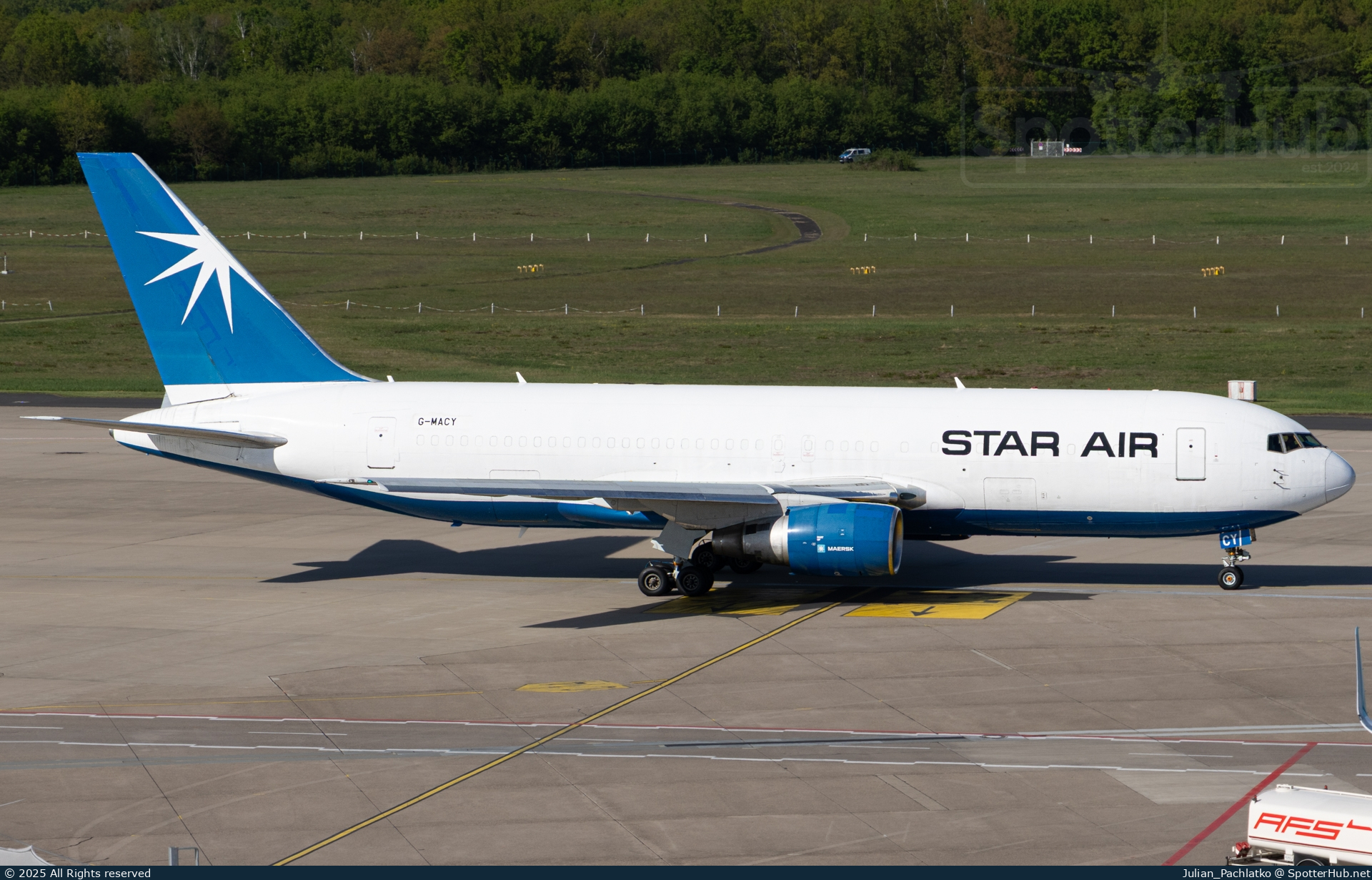 Photo of G-MACY - Boeing 767-204(BDSF) operated by Maersk Air Cargo UK