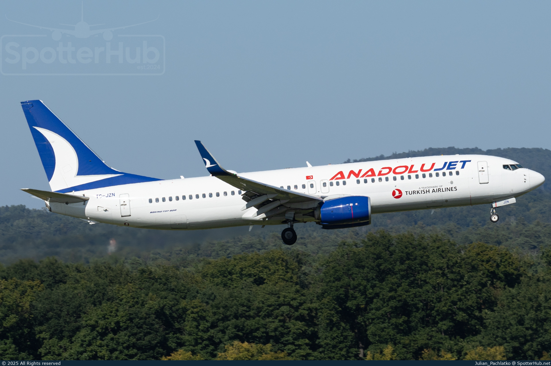 Photo of TC-JZN - Boeing 737-8JP operated by AnadoluJet