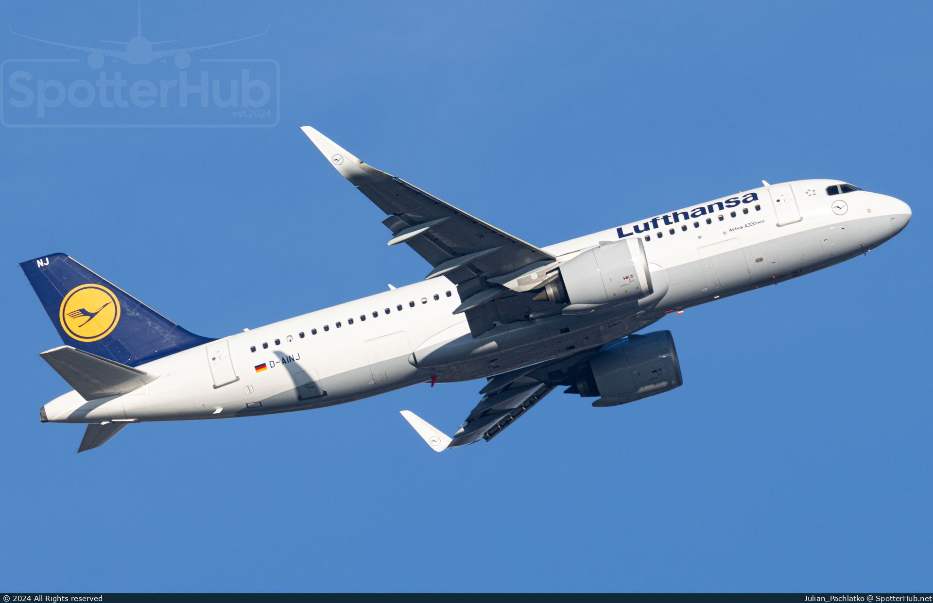 Photo of D-AINJ - Airbus A320-271N operated by Lufthansa