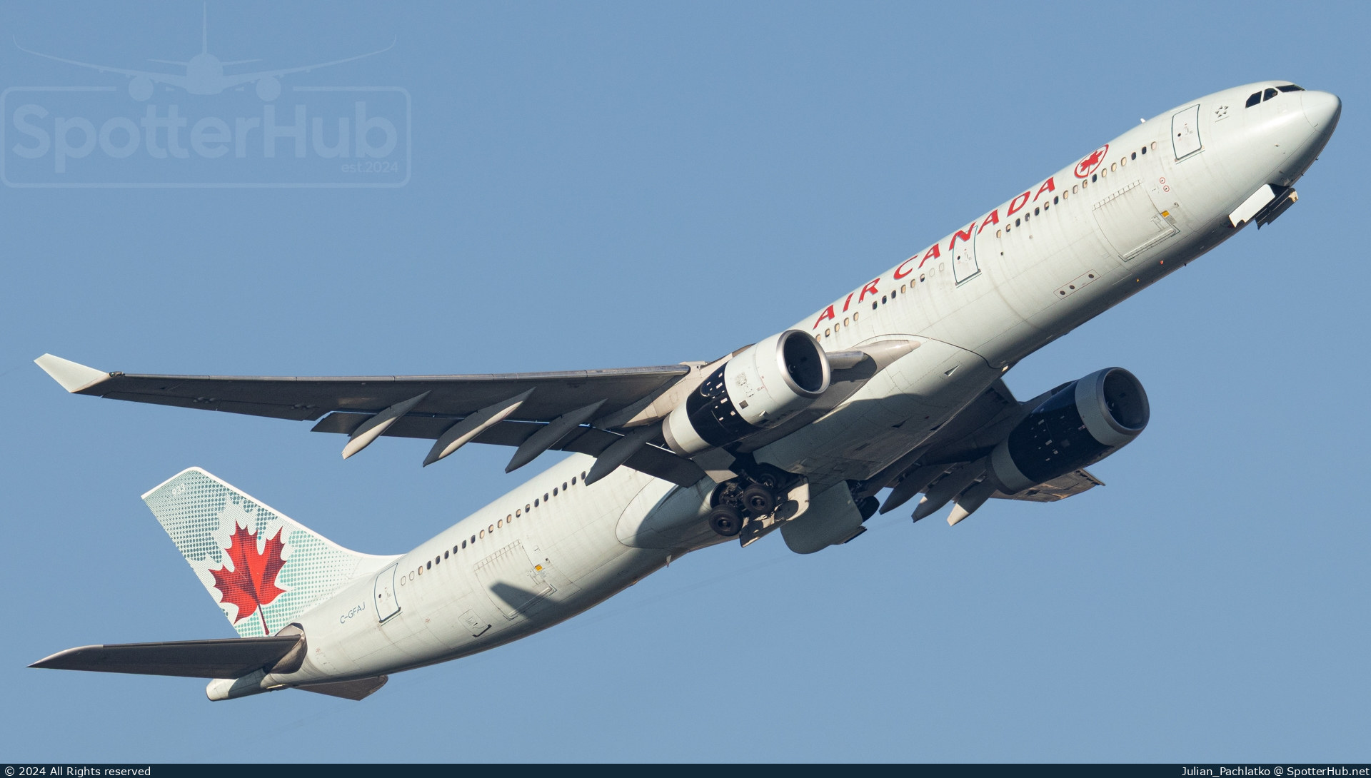 Photo of C-GFAJ - Airbus A330-343 operated by Air Canada