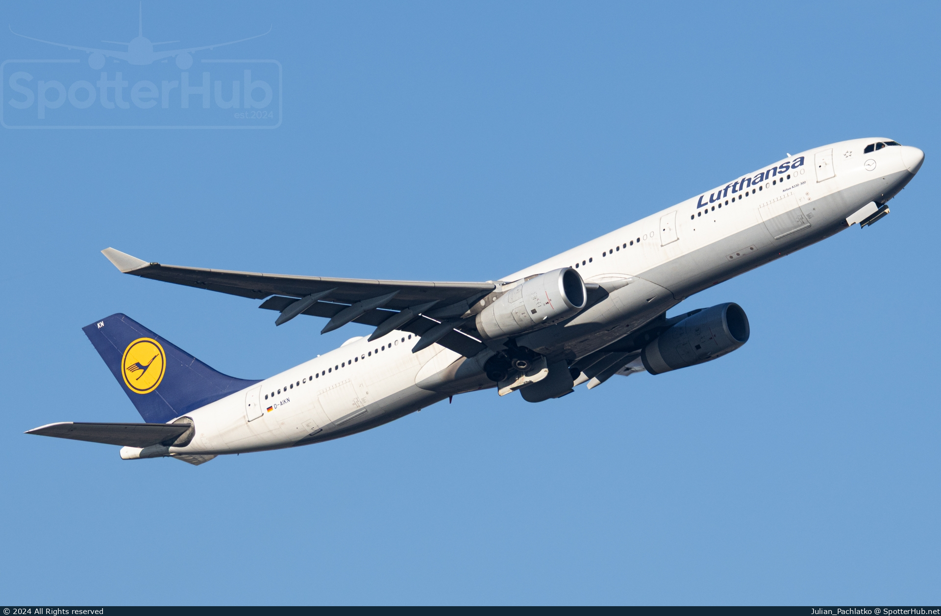 Photo of D-AIKN - Airbus A330-343 operated by Lufthansa