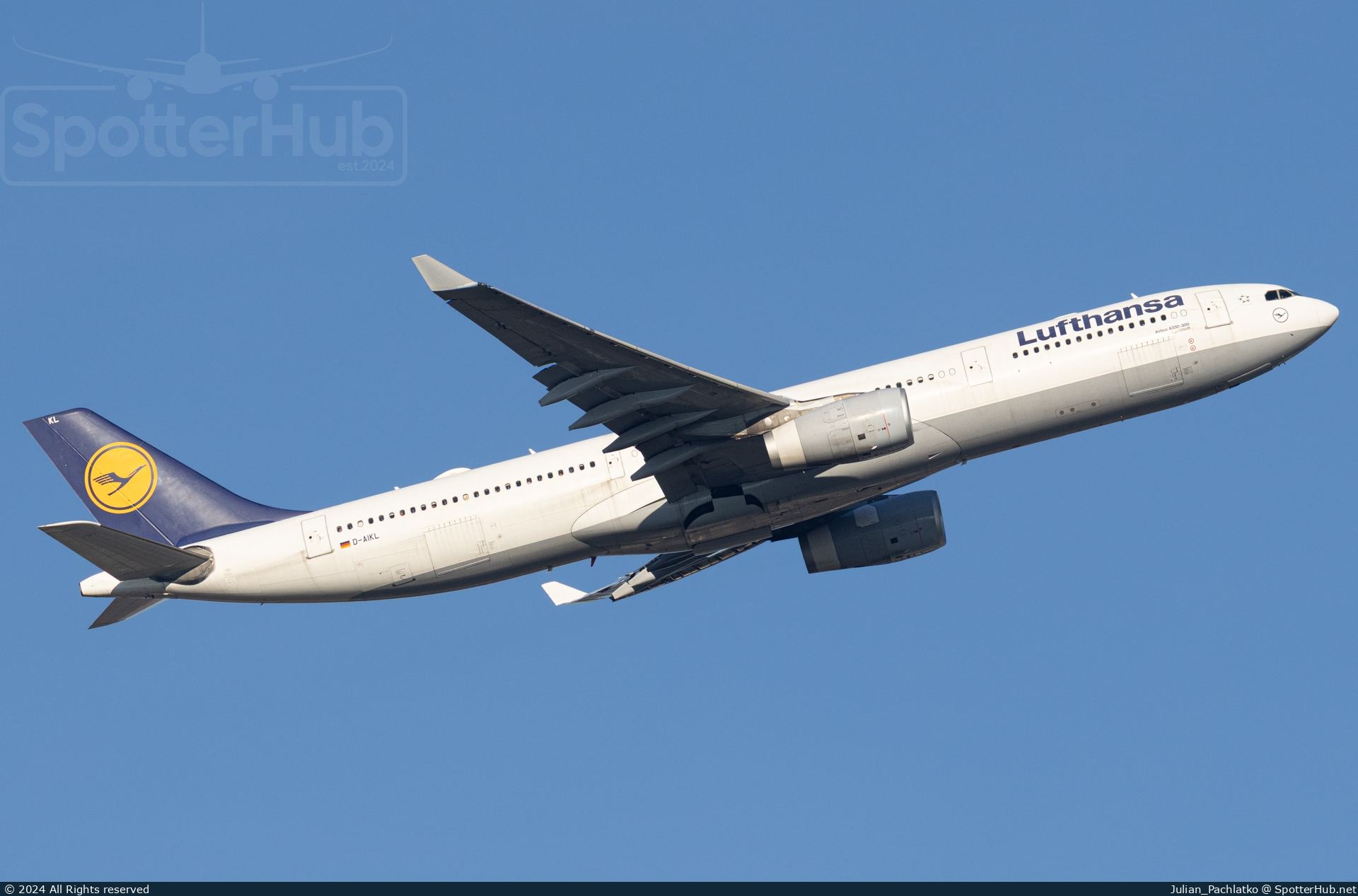Photo of D-AIKL - Airbus A330-343 operated by Lufthansa