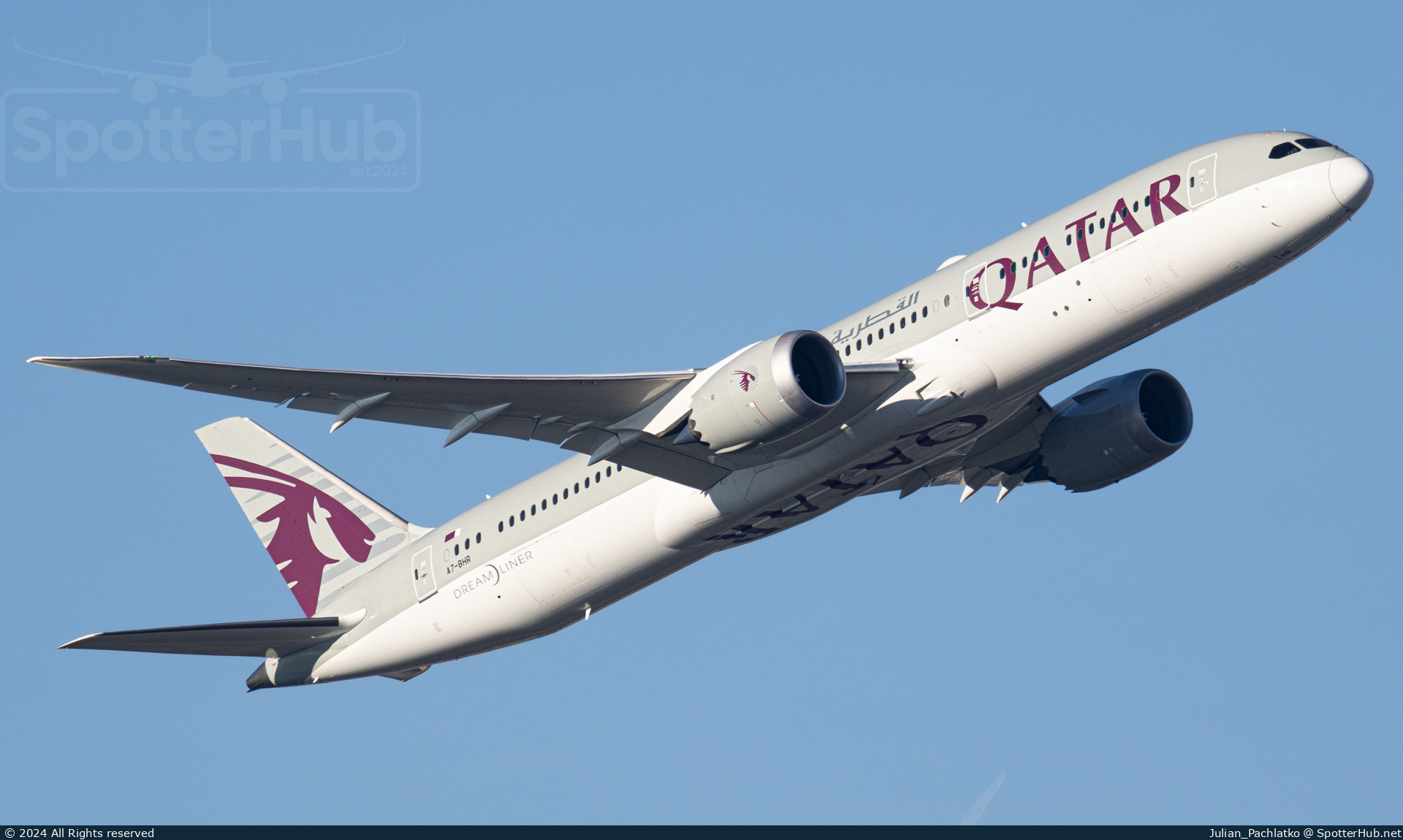 Photo of A7-BHR - Boeing 787-9 Dreamliner operated by Qatar Airways