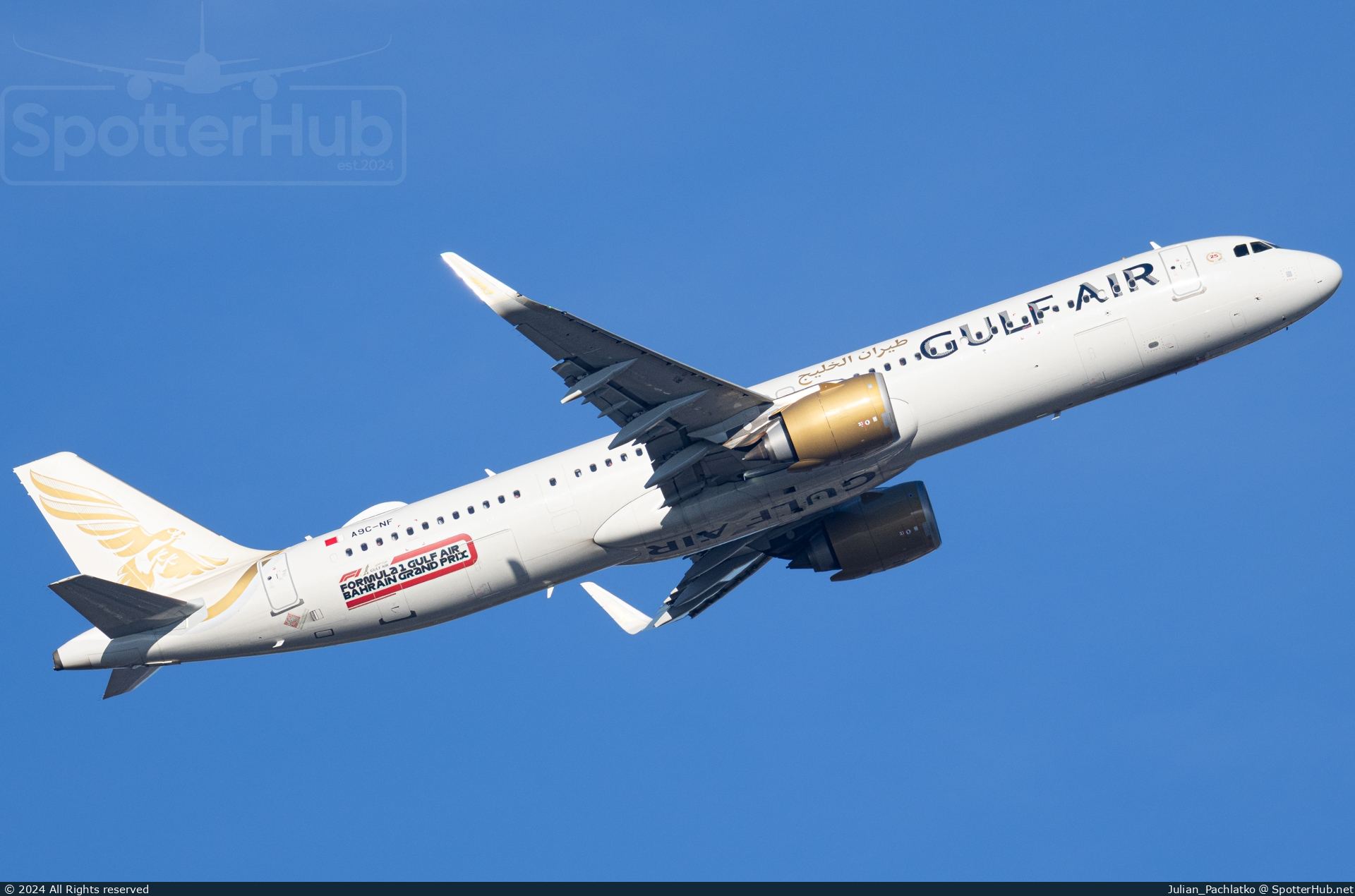 Photo of A9C-NF - Airbus A321-253NX operated by Gulf Air