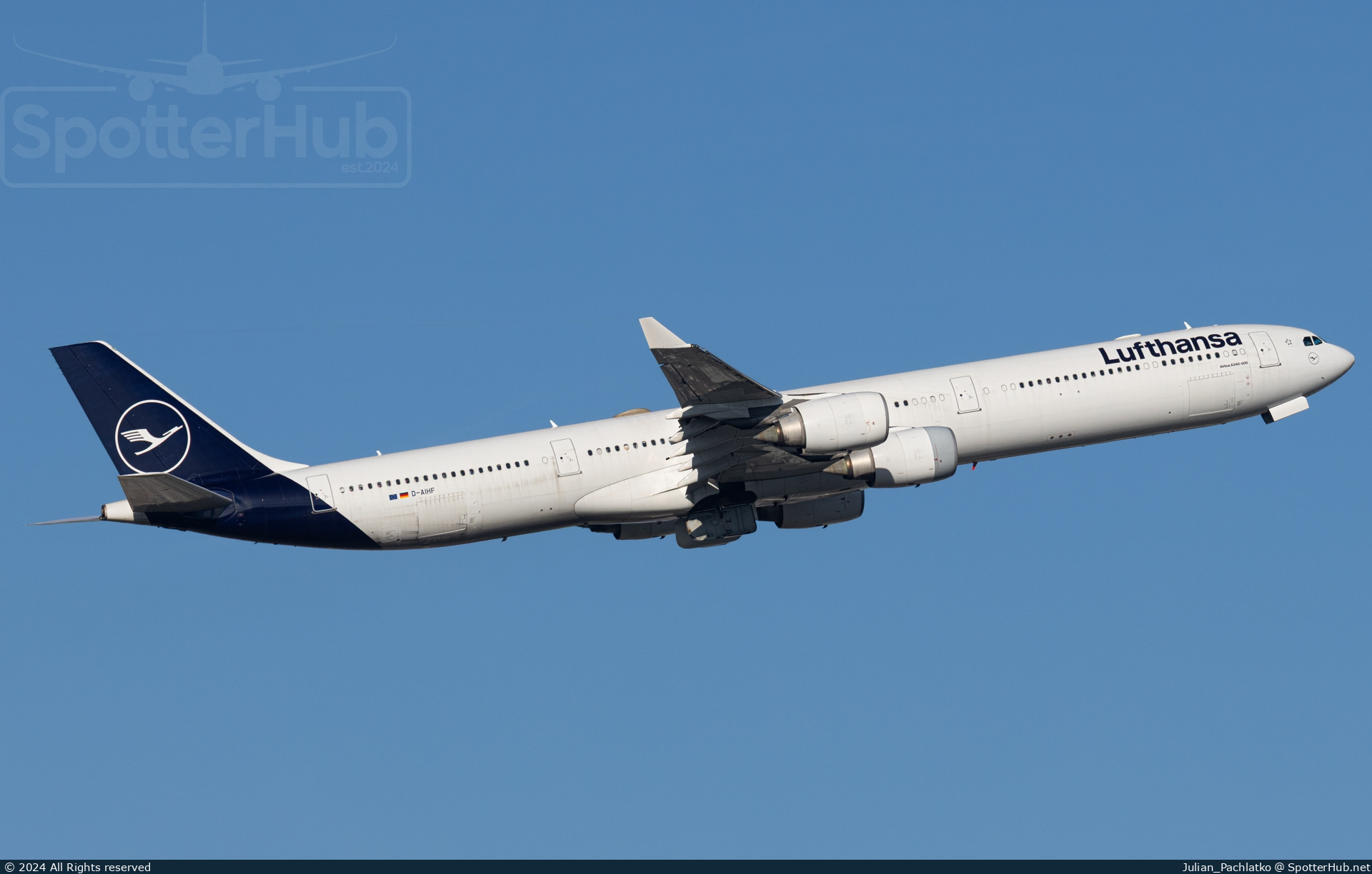 Photo of D-AIHF - Airbus A340-642 operated by Lufthansa