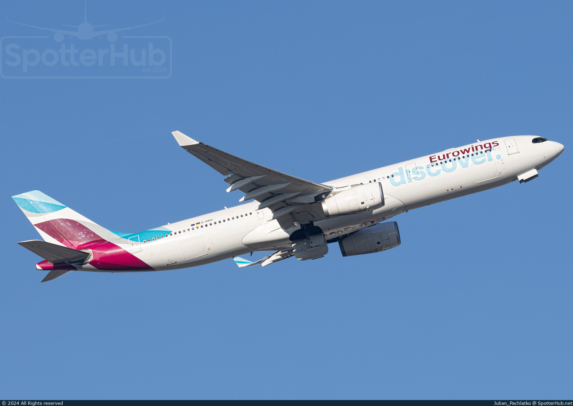 Photo of D-AIKH - Airbus A330-343 operated by Eurowings Discover