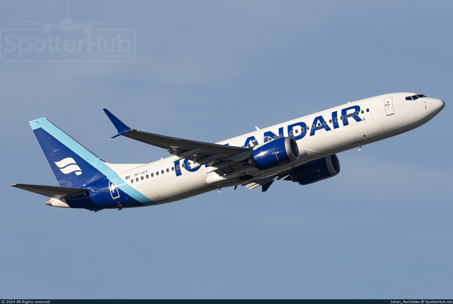 Photo of TF-ICT - Boeing 737 MAX 8 operated by Icelandair