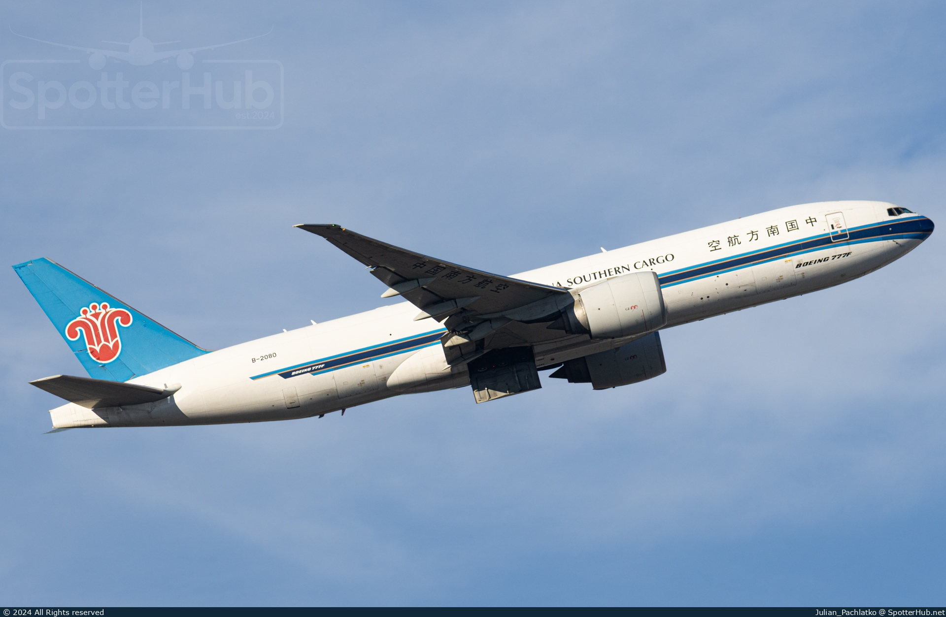 Photo of B-2080 - Boeing 777-F1B operated by China Southern Cargo