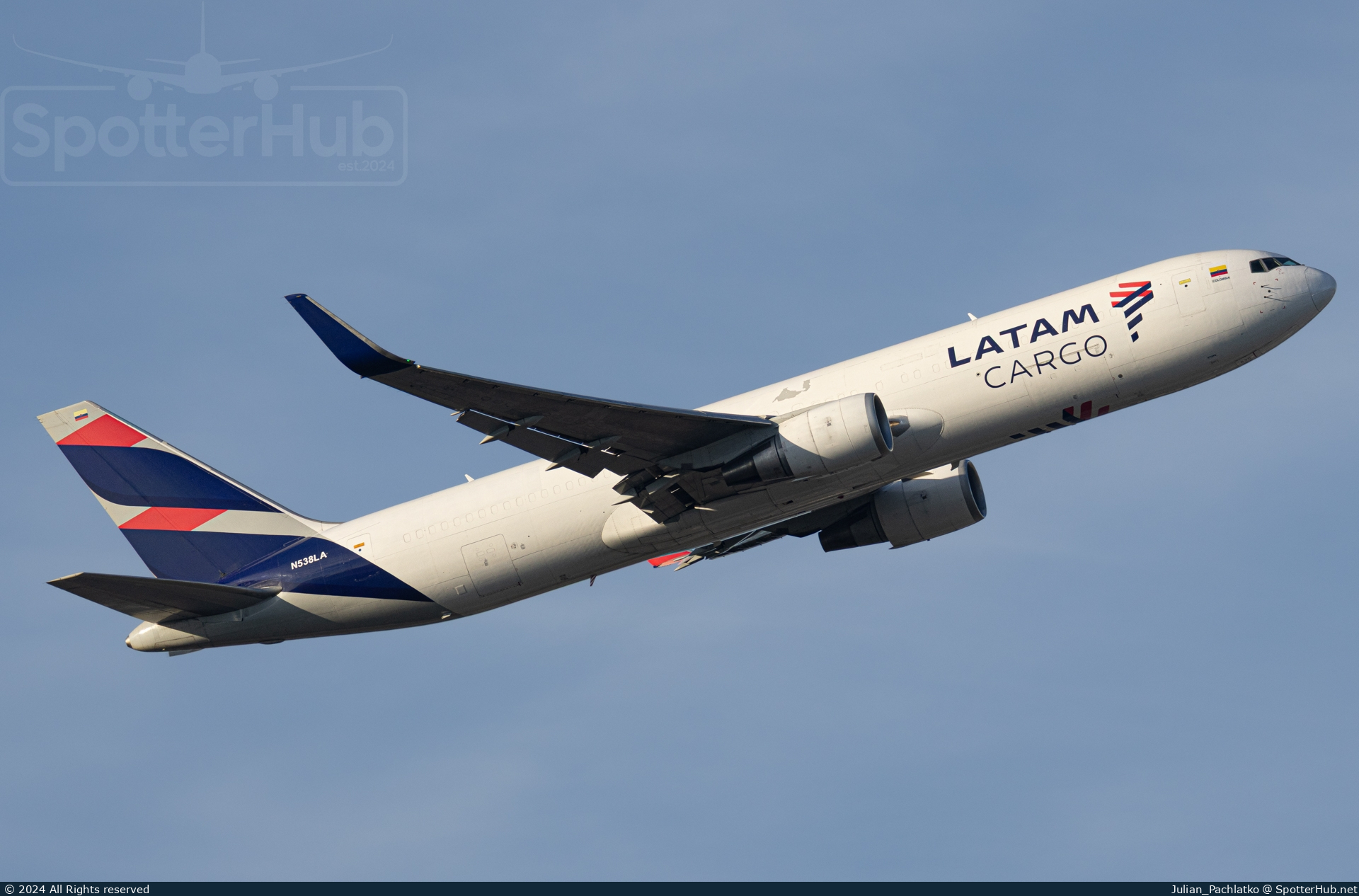 Photo of N538LA - Boeing 767-316(ER)(BCF) operated by LATAM Cargo Colombia