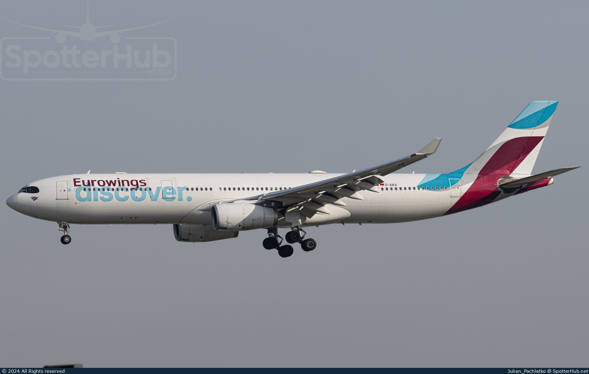 Photo of D-AIKA - Airbus A330-343 operated by Eurowings Discover