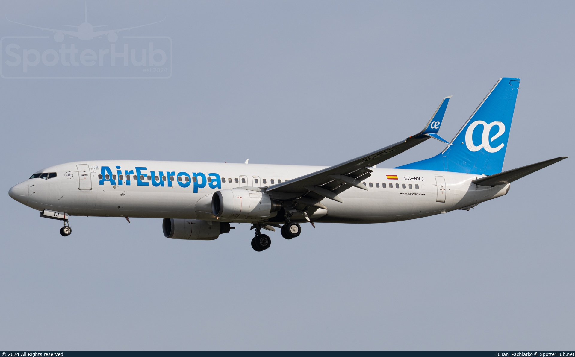 Photo of EC-NVJ - Boeing 737-8K5 operated by Air Europa