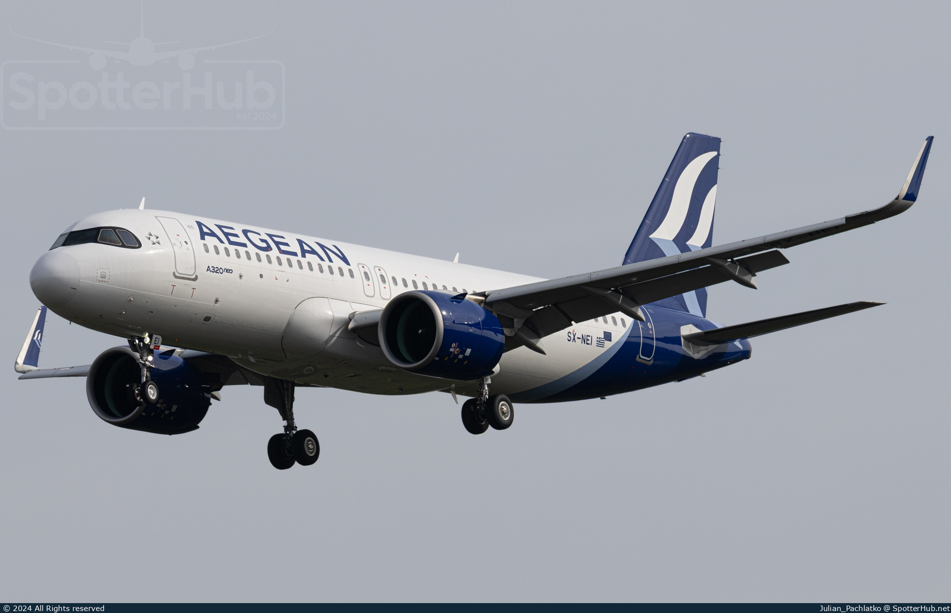 Photo of SX-NEI - Airbus A320-271N operated by Aegean Airlines