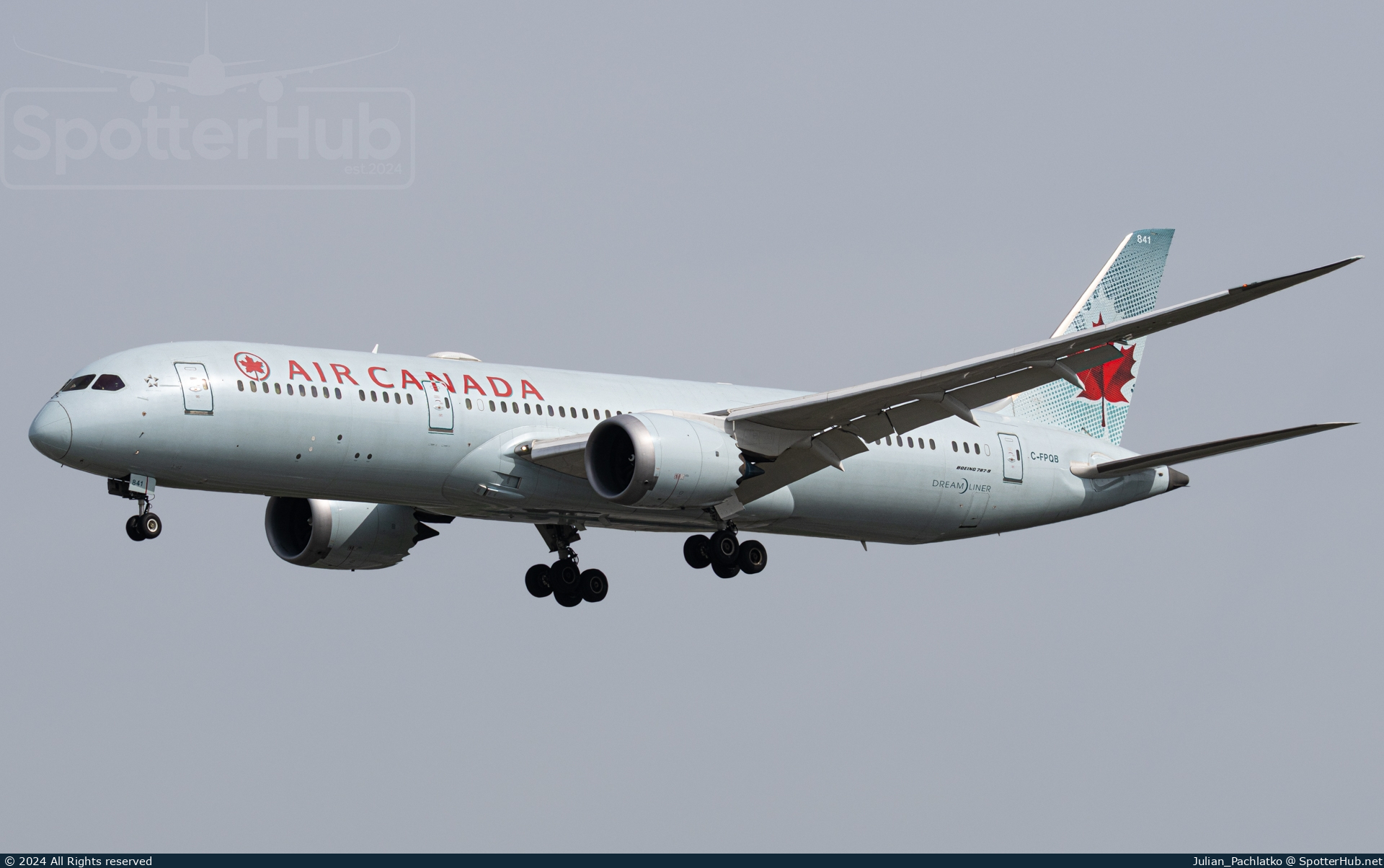 Photo of C-FPQB - Boeing 787-9 Dreamliner operated by Air Canada