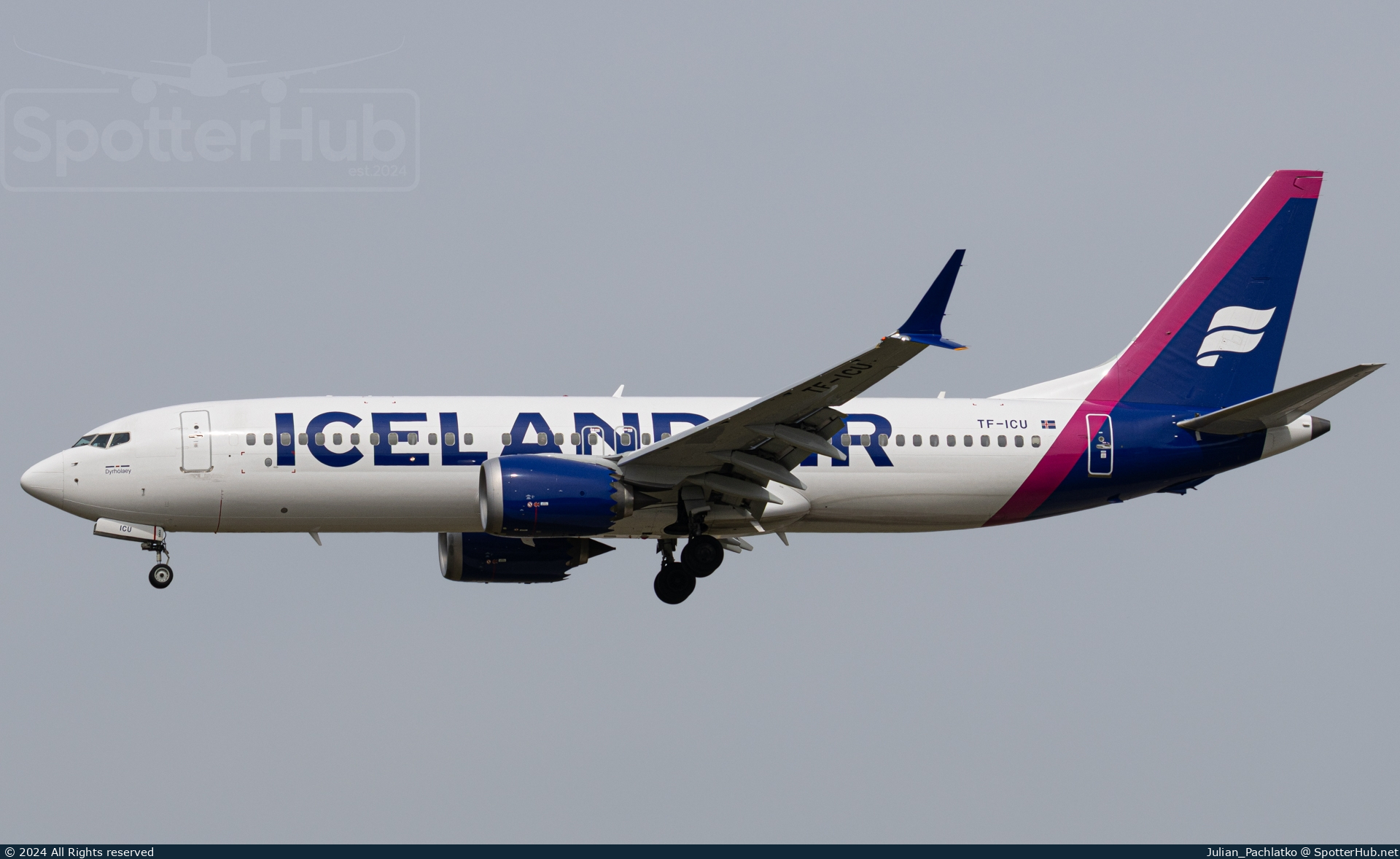 Photo of TF-ICU - Boeing 737 MAX 8 operated by Icelandair