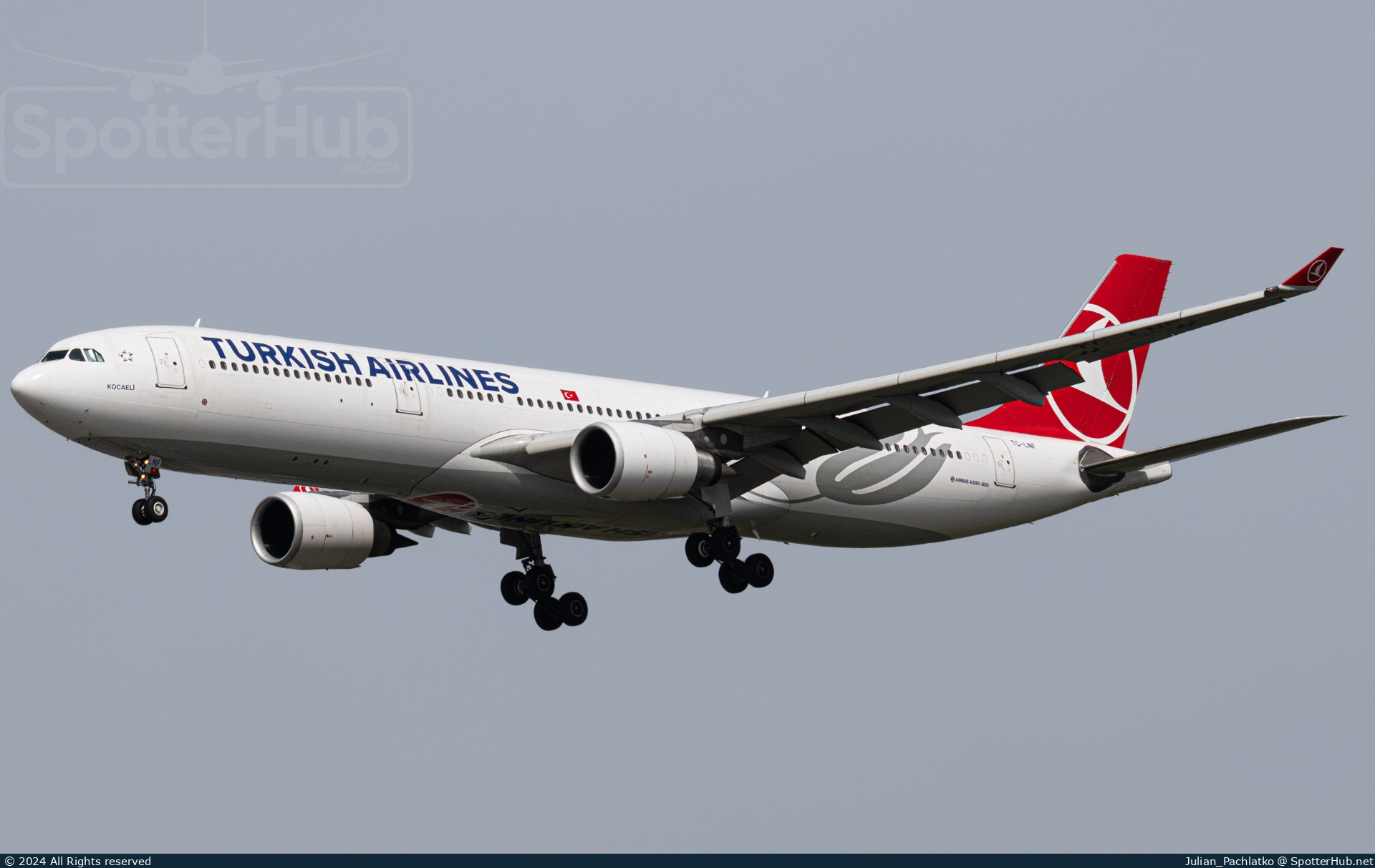 Photo of TC-LNF - Airbus A330-303 operated by Turkish Airlines