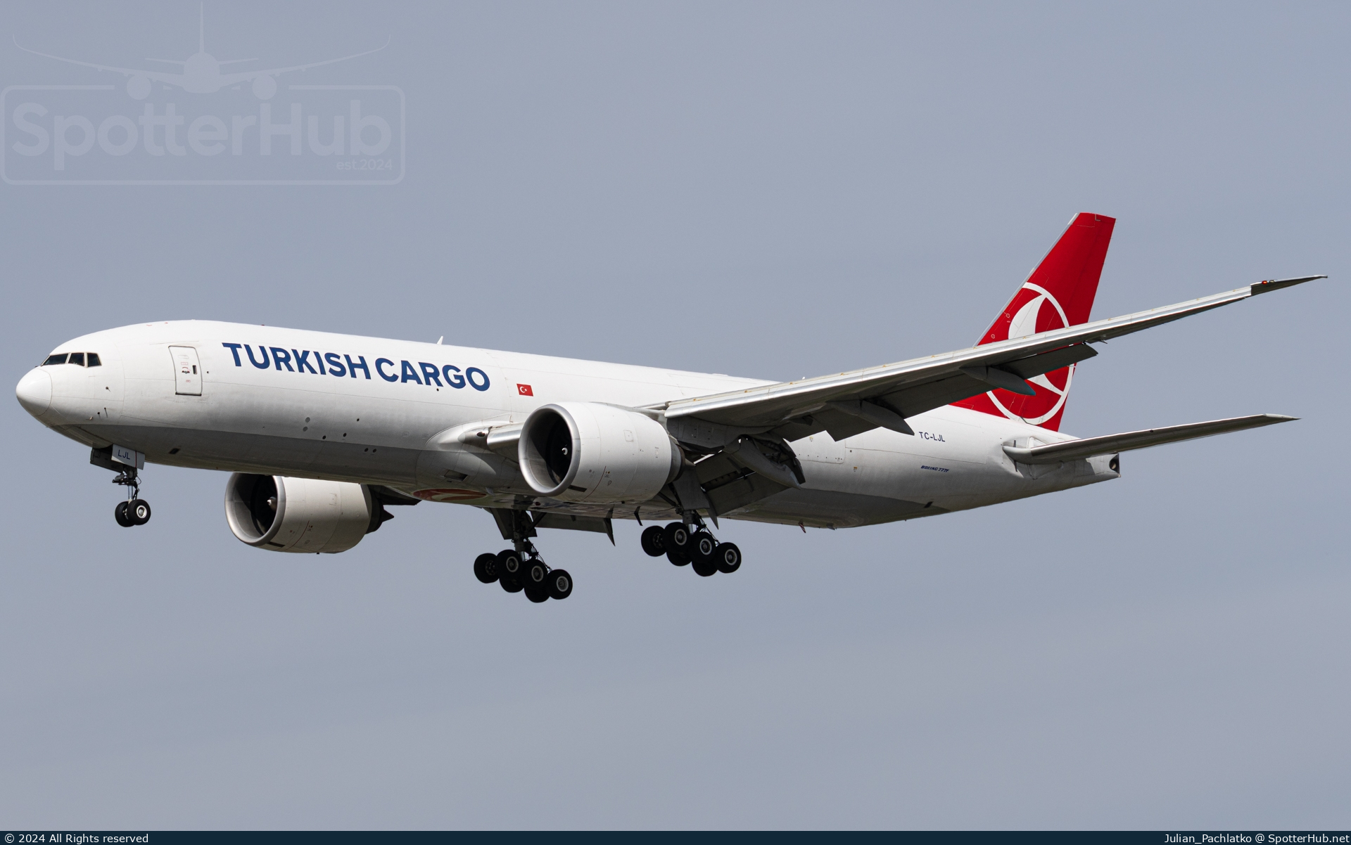 Photo of TC-LJL - Boeing 777-FF2 operated by Turkish Airlines Cargo