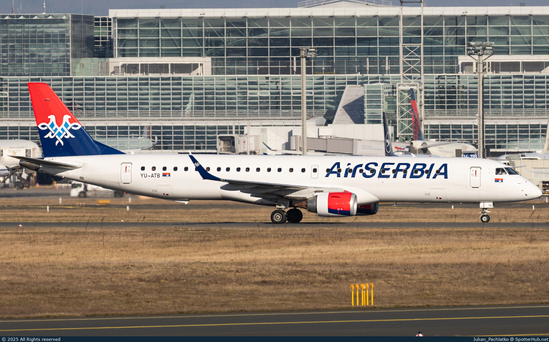 Photo of YU-ATB - Embraer ERJ-195LR operated by Air Serbia