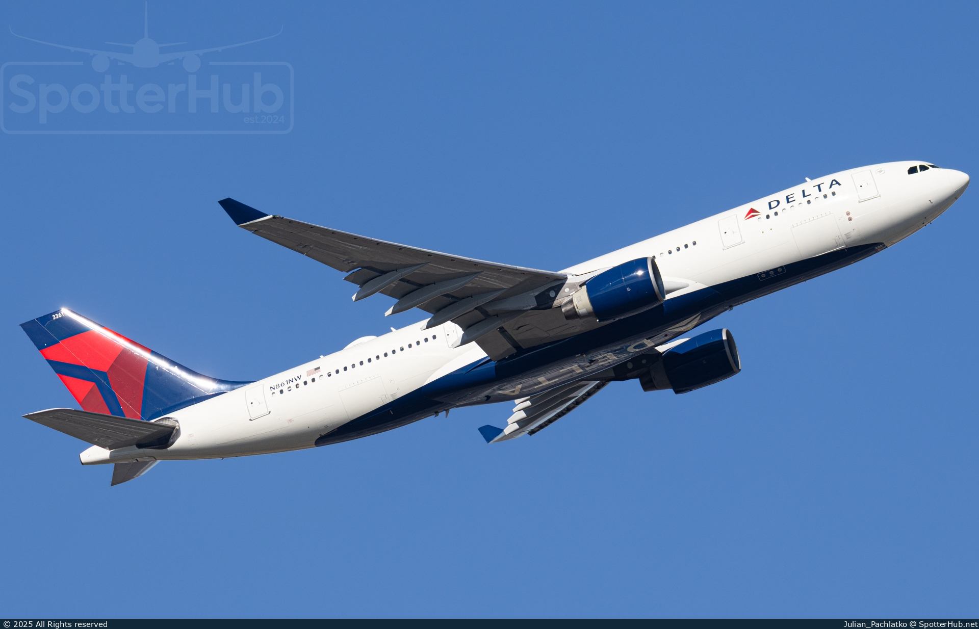 Photo of N861NW - Airbus A330-223 operated by Delta Air Lines