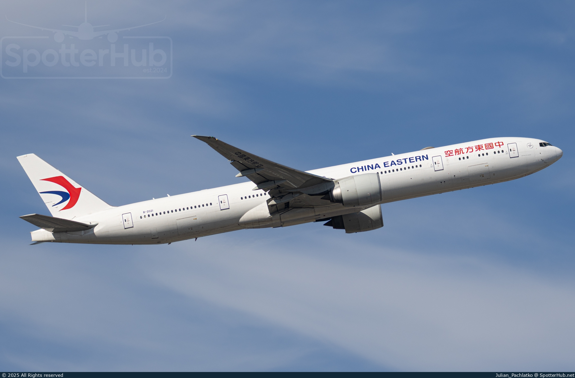 Photo of B-2021 - Boeing 777-39P(ER) operated by China Eastern Airlines